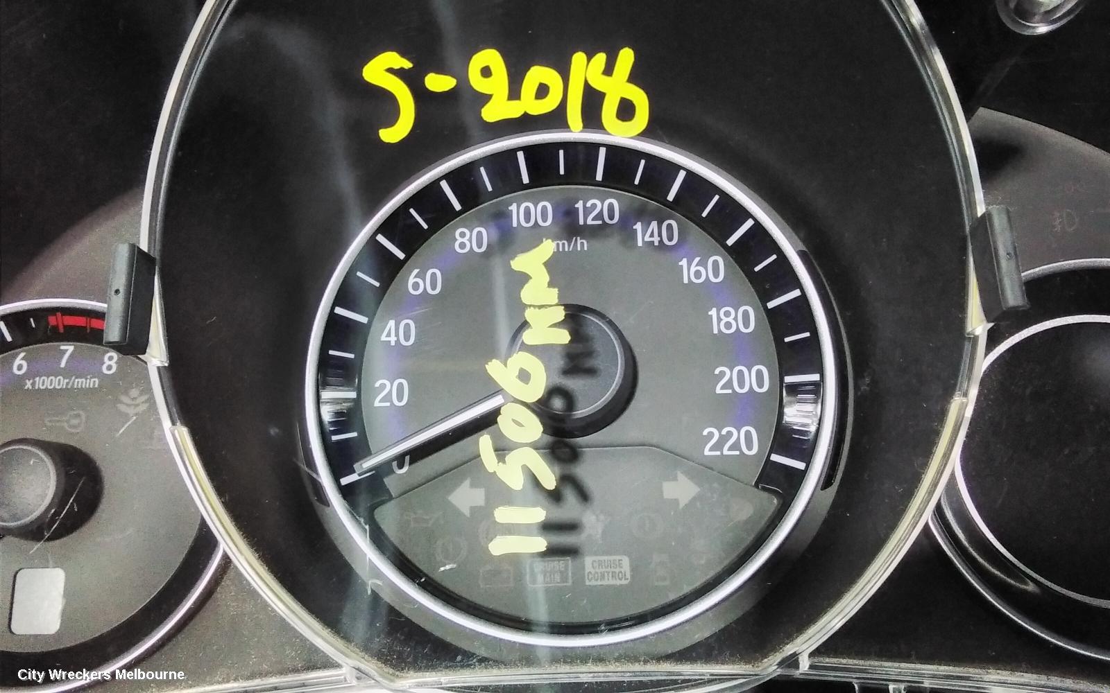 HONDA JAZZ INSTRUMENT CLUSTER, 1.5, AUTO T/M, GK/GF, 07/2014 - 12/2020