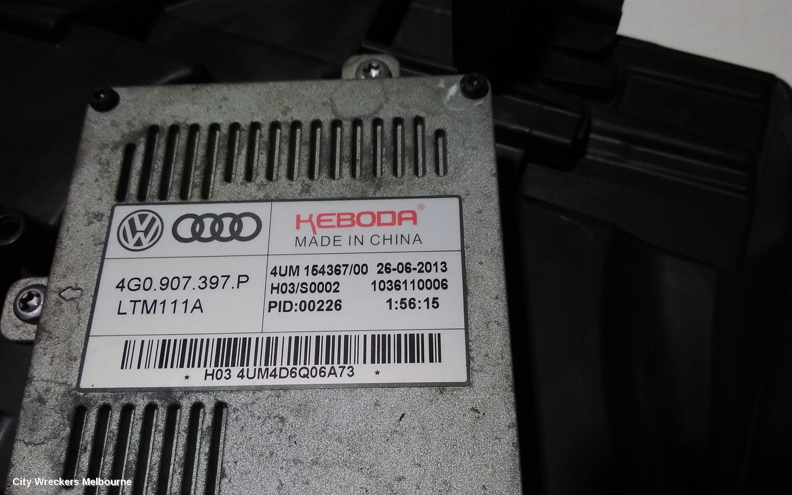 AUDI A3 LEFT HEADLAMP, 8V, SEDAN/HATCH, LED TYPE, 12/2013 - 04/2016
