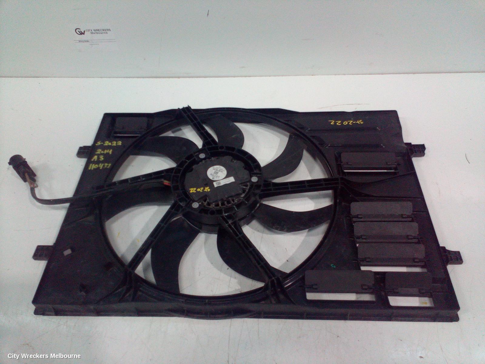 AUDI A3 FAN, DUAL FAN ASSY, 1.8, PETROL, CJSA CODE, 320W/200W (BROSE), 8V, 05/2013 - 05/2016
