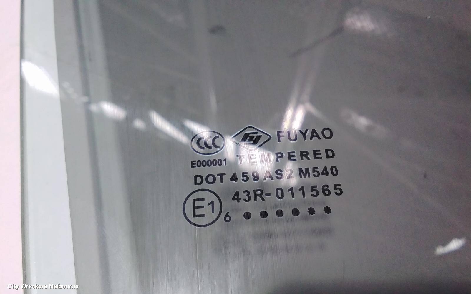 HYUNDAI I30 RIGHT FRONT DOOR WINDOW, GD, 5DR HATCH, 05/2012 - 02/2017