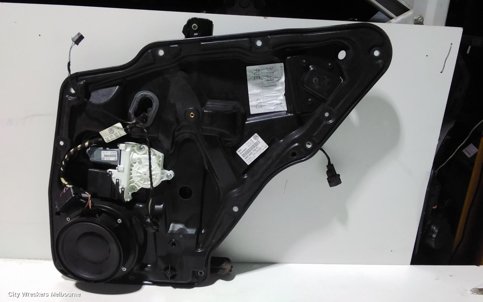 VOLKSWAGEN TIGUAN RIGHT REAR WND REG/MOTOR, 5N, POWER, 05/2008 - 08/2016