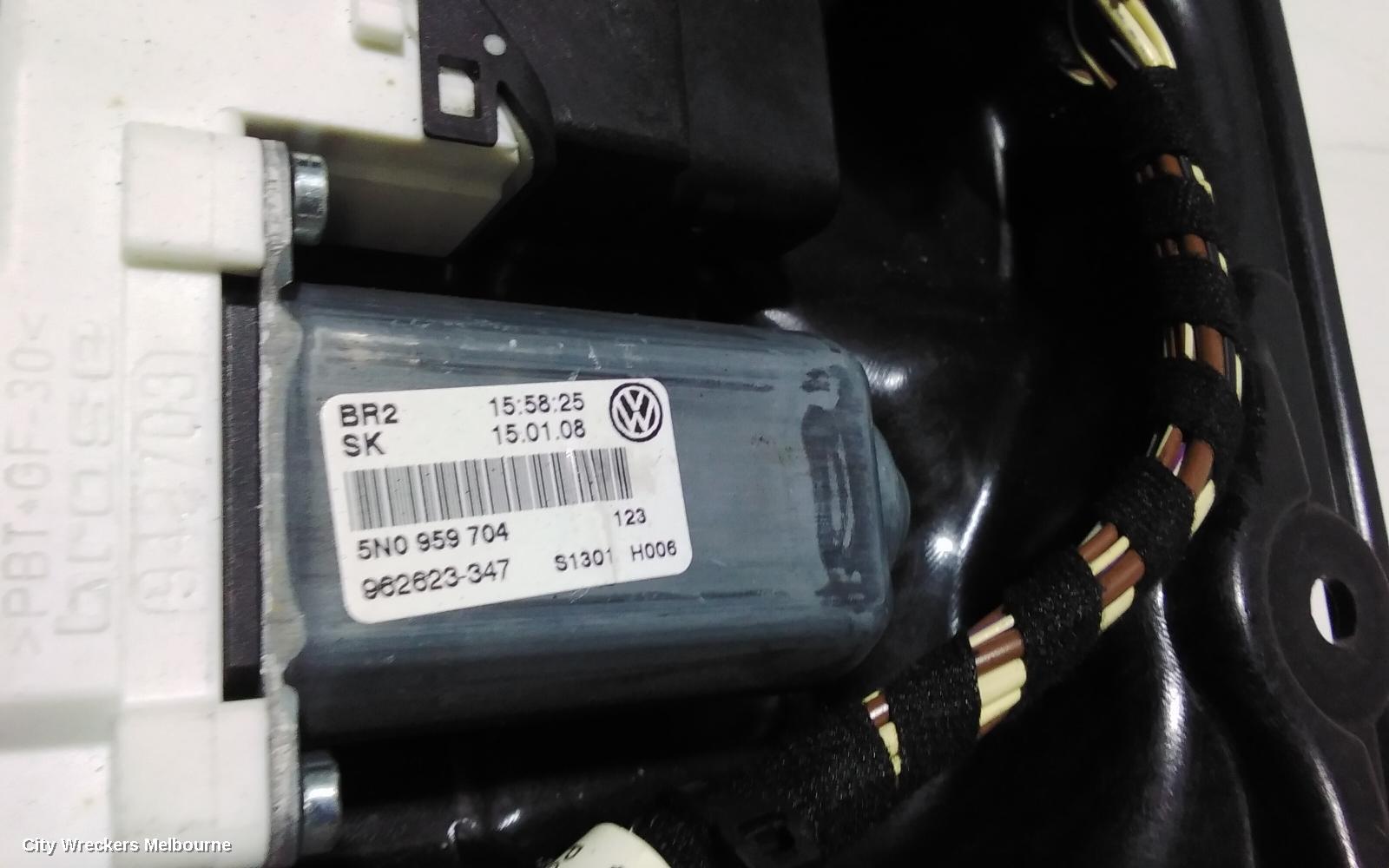 VOLKSWAGEN TIGUAN RIGHT REAR WND REG/MOTOR, 5N, POWER, 05/2008 - 08/2016