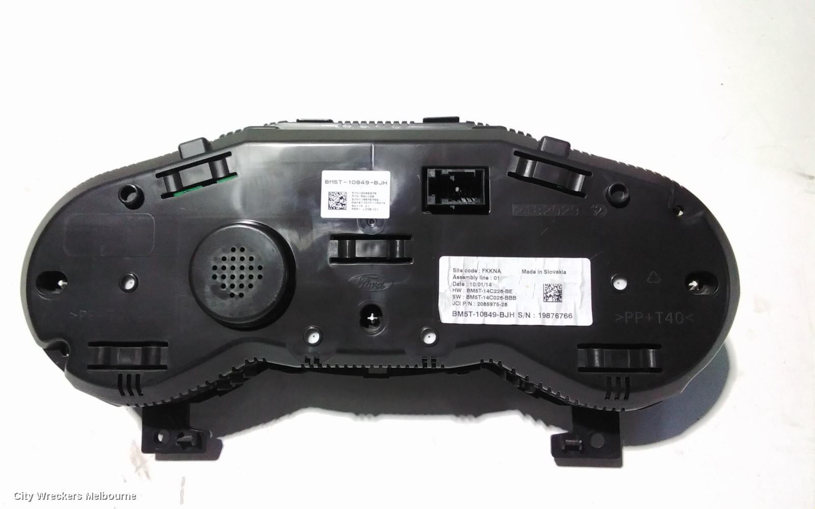FORD FOCUS INSTRUMENT CLUSTER, INSTRUMENT CLUSTER, DIESEL, MANUAL, LW, 05/2011 - 08/2015