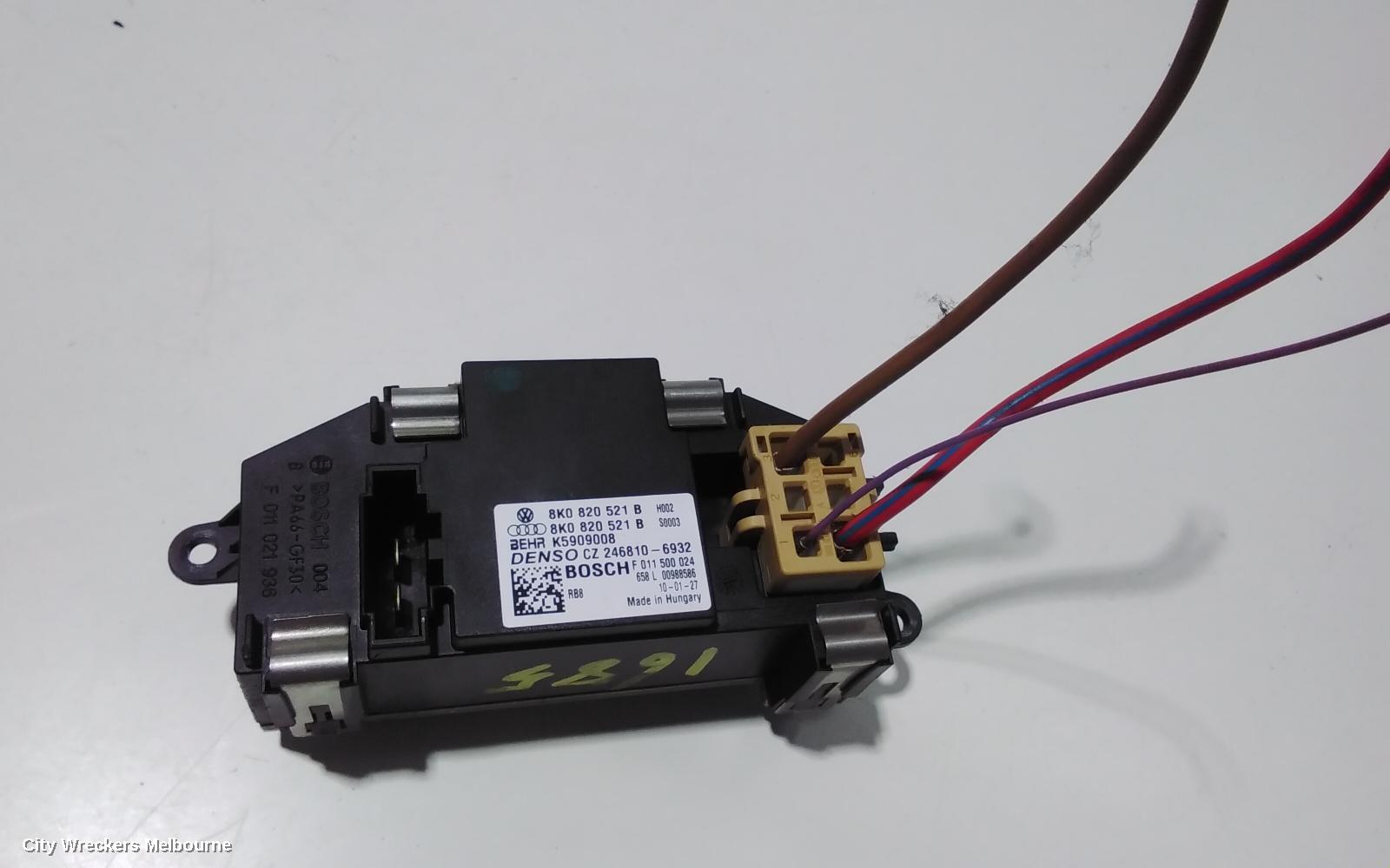 AUDI Q5 FAN SPEED RESISTOR, 8R, 03/2009 - 01/2017