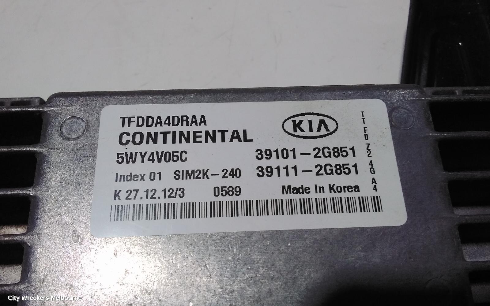 KIA OPTIMA ECU, ENGINE ECU, 2.4, G4KJ, PETROL, ECU ONLY, TF, 01/2011 - 10/2015