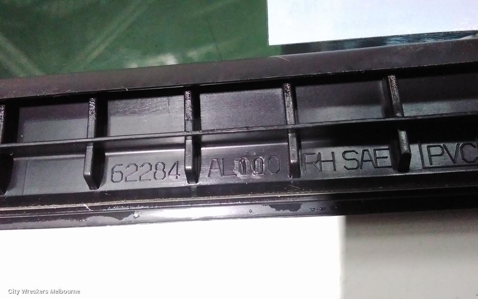 SUBARU OUTBACK RIGHT REAR 1/4 DOOR GLASS, 6TH GEN, 08/2014 - 12/2020
