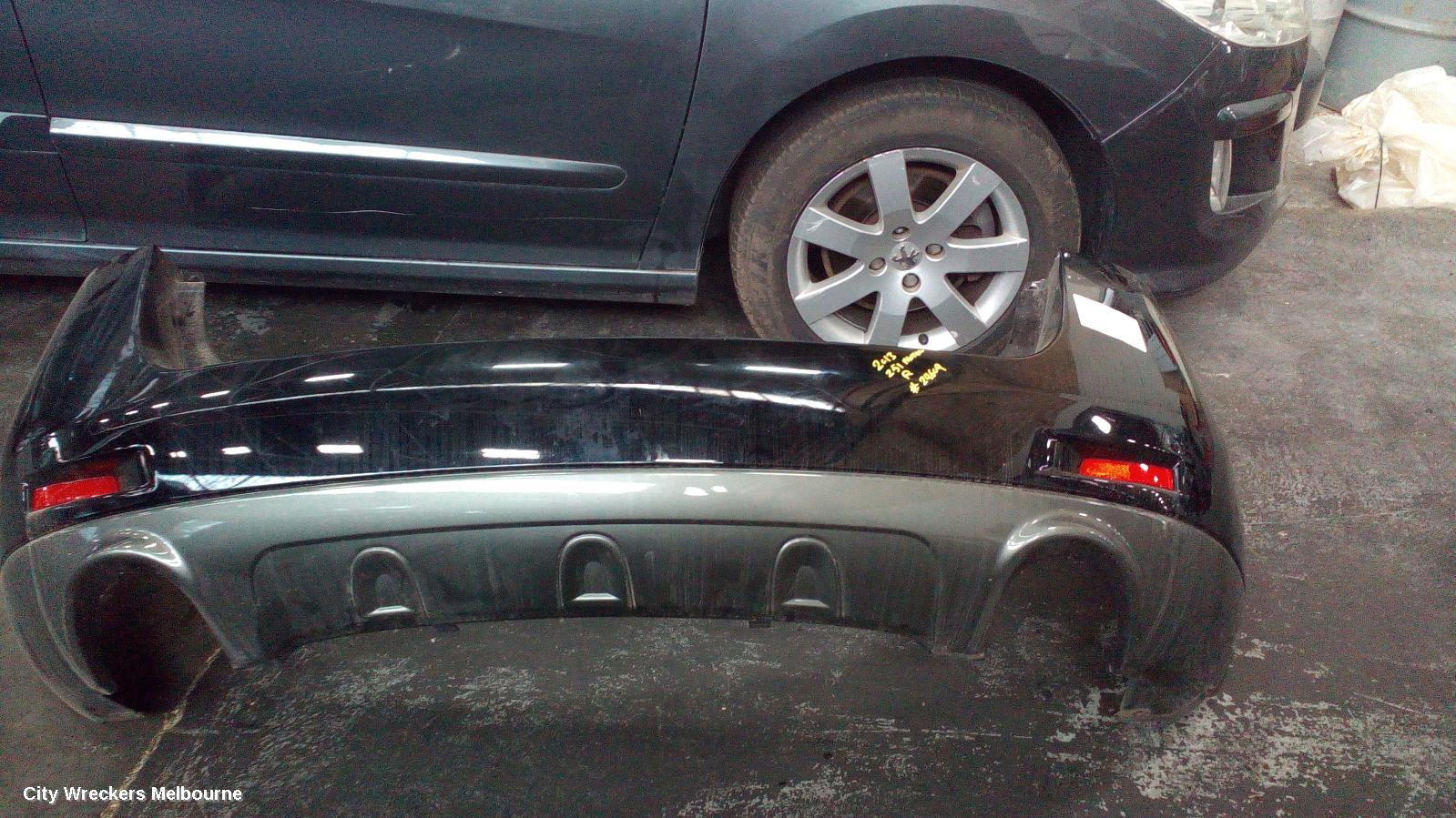 NISSAN MURANO REAR BUMPER, Z51, BUMPER BAR, NON PARK SENSOR TYPE, 12/2008 - 01/2015