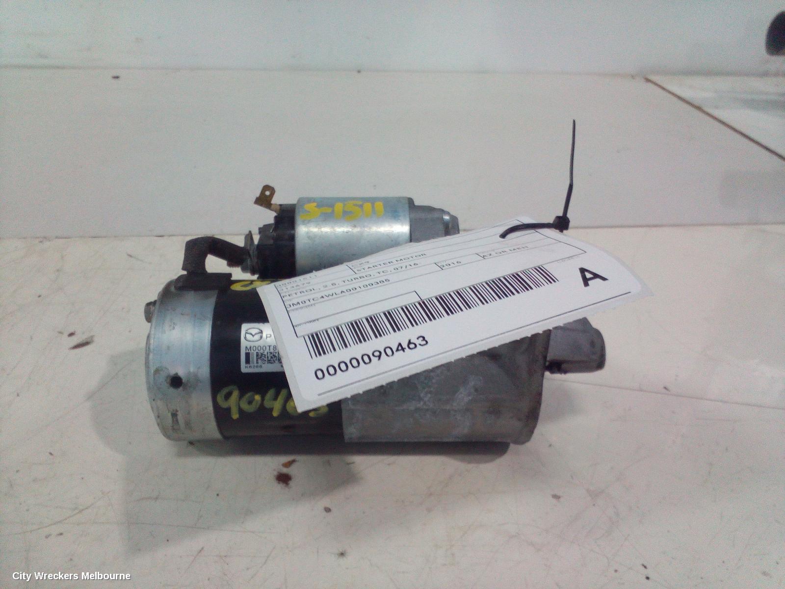 MAZDA CX9 STARTER, PETROL, 2.5, TURBO, TC, 07/2016 ONWARDS