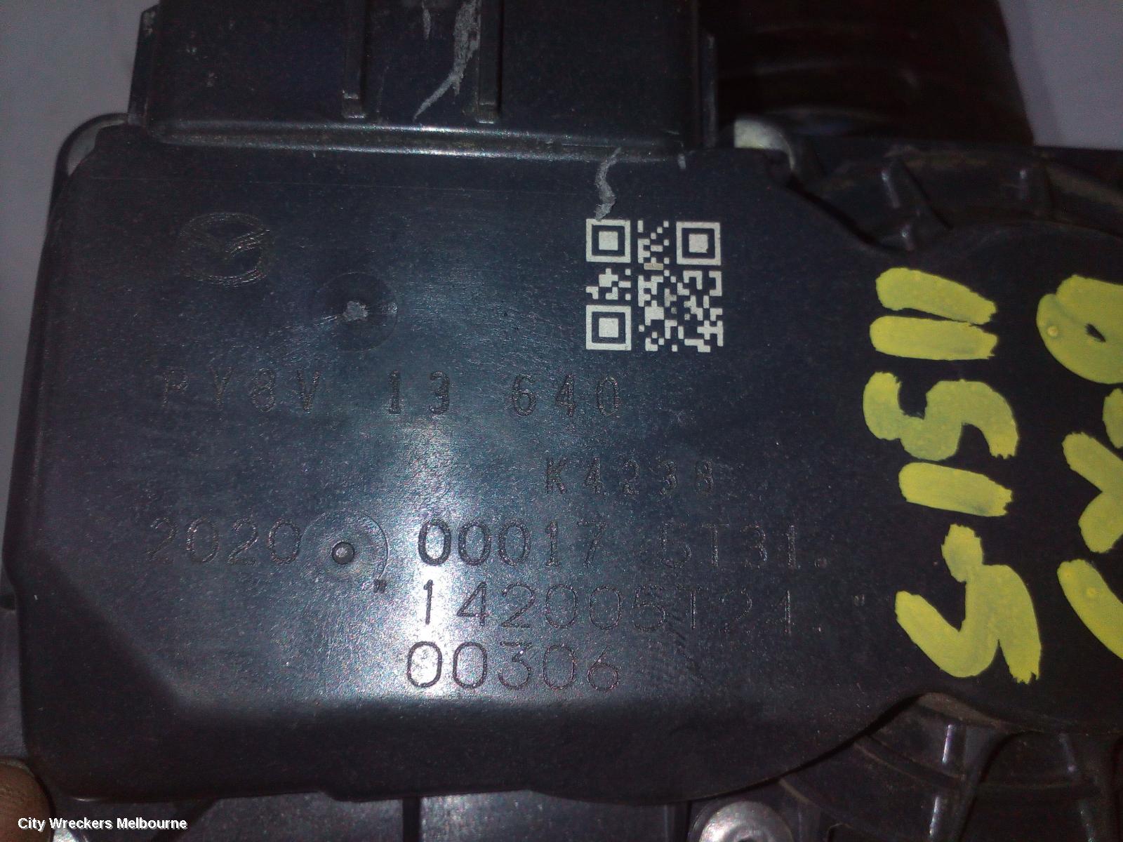 MAZDA CX9 THROTTLE BODY, 2.5, PETROL, TURBO, TC, 07/2016 ONWARDS
