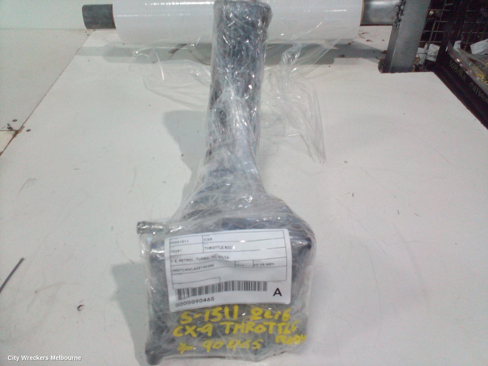 MAZDA CX9 THROTTLE BODY, 2.5, PETROL, TURBO, TC, 07/2016 ONWARDS
