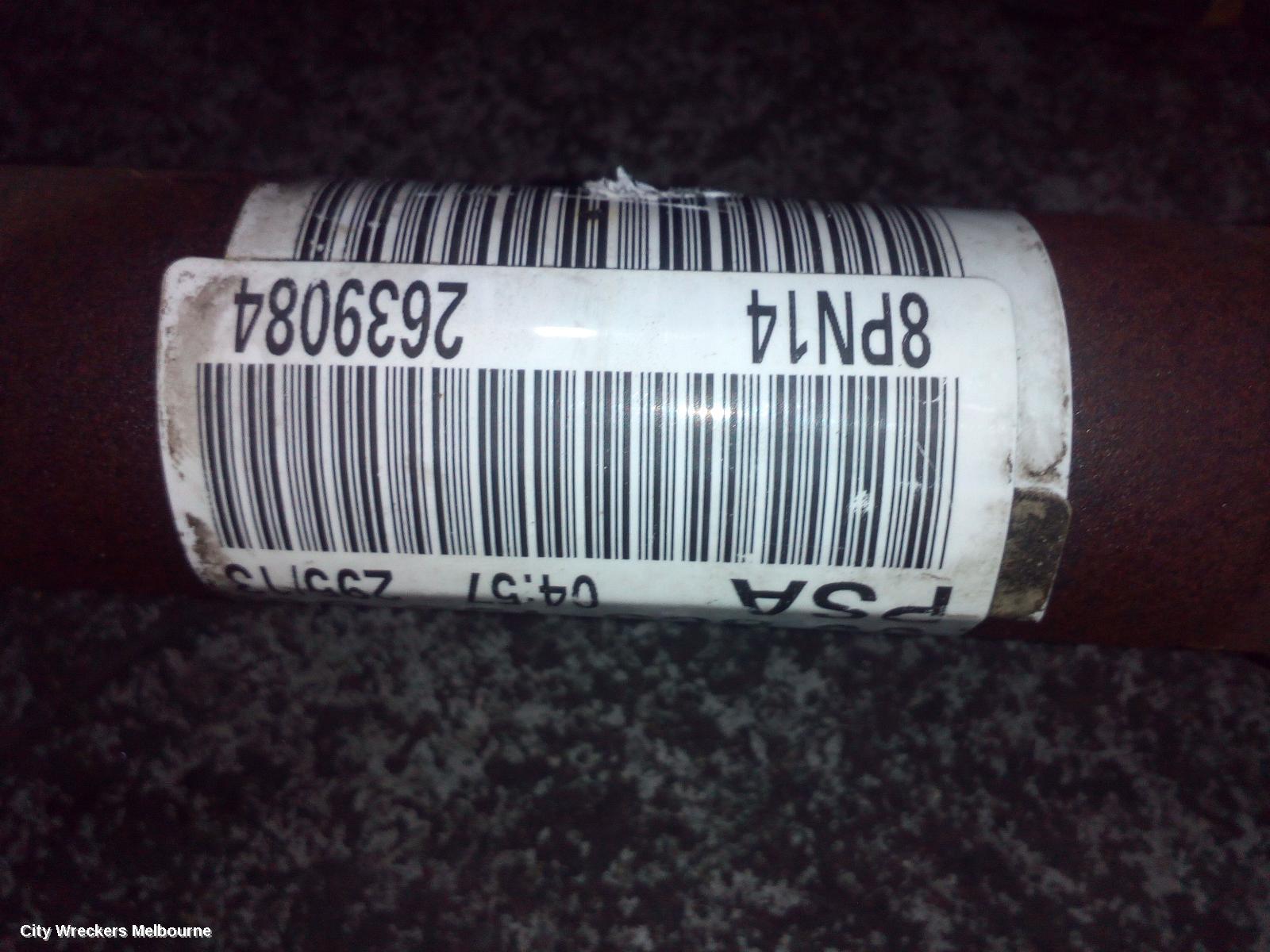 PEUGEOT 508 RIGHT DRIVESHAFT, 07/2011 - 12/2017