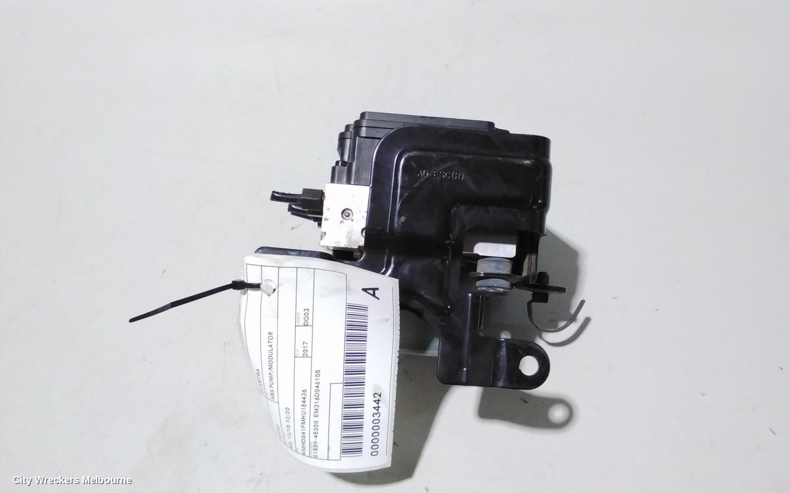 HYUNDAI ELANTRA ABS PUMP/MODULATOR, AD, 12/2015 - 12/2020