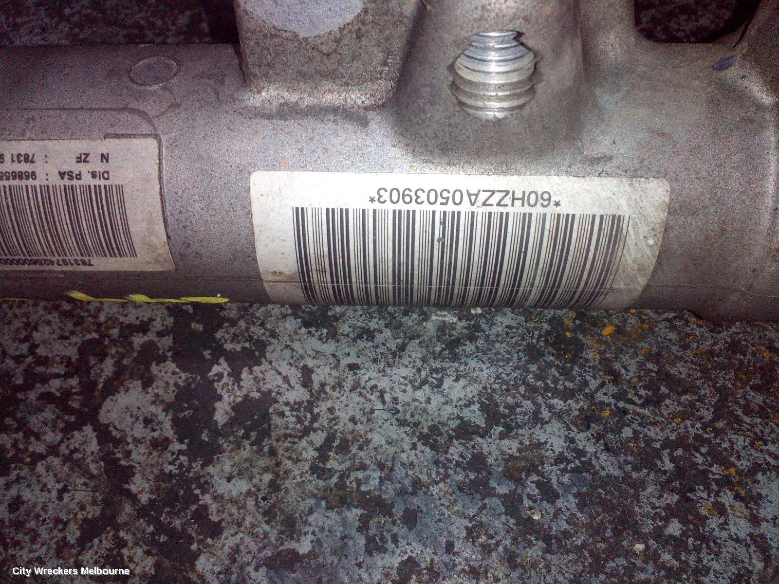 PEUGEOT 508 STEERING BOX/RACK, 07/2011 - 12/2017