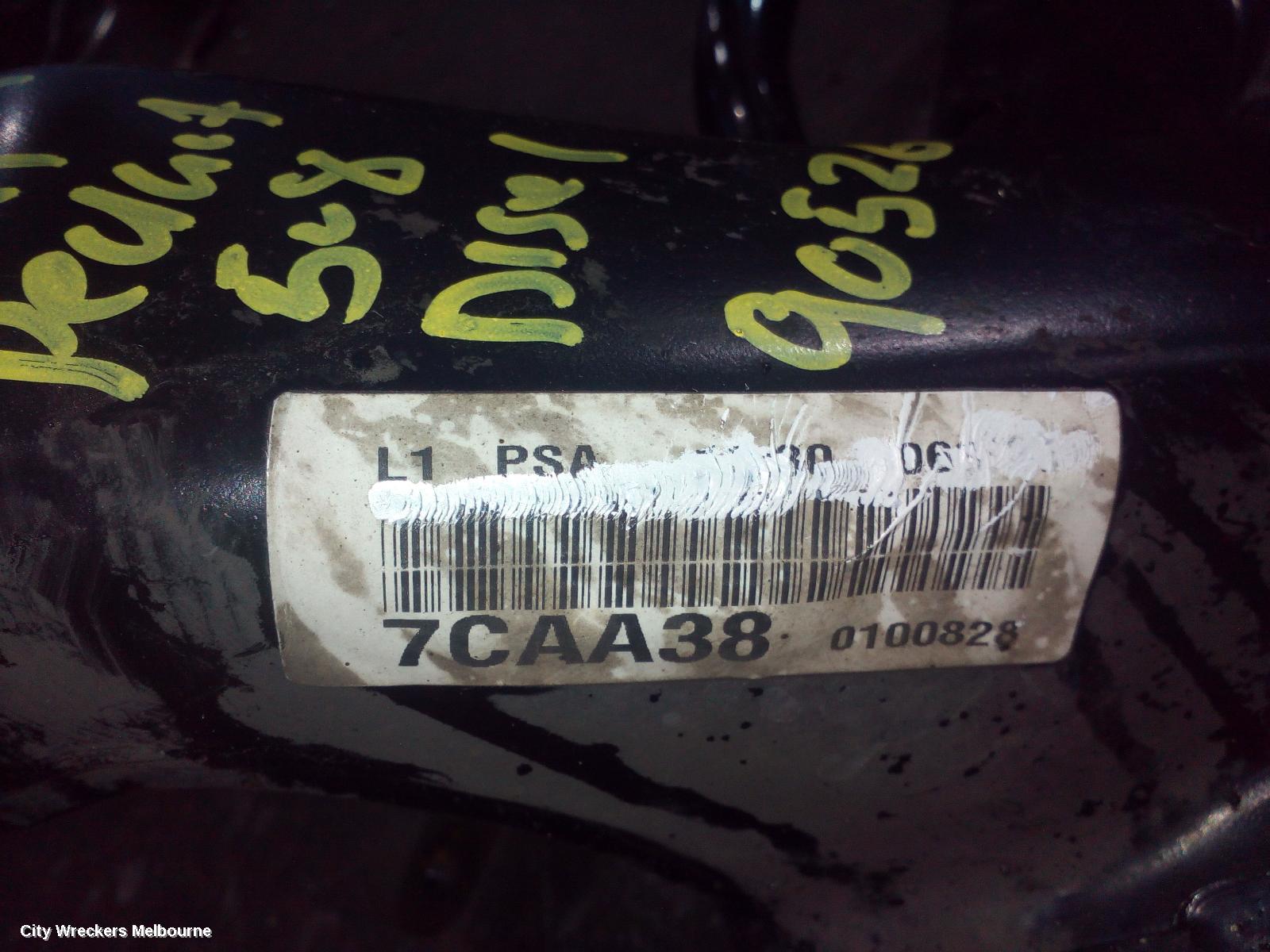 PEUGEOT 508 FRT XMEMBER/CRADLE, 07/2011 - 12/2017