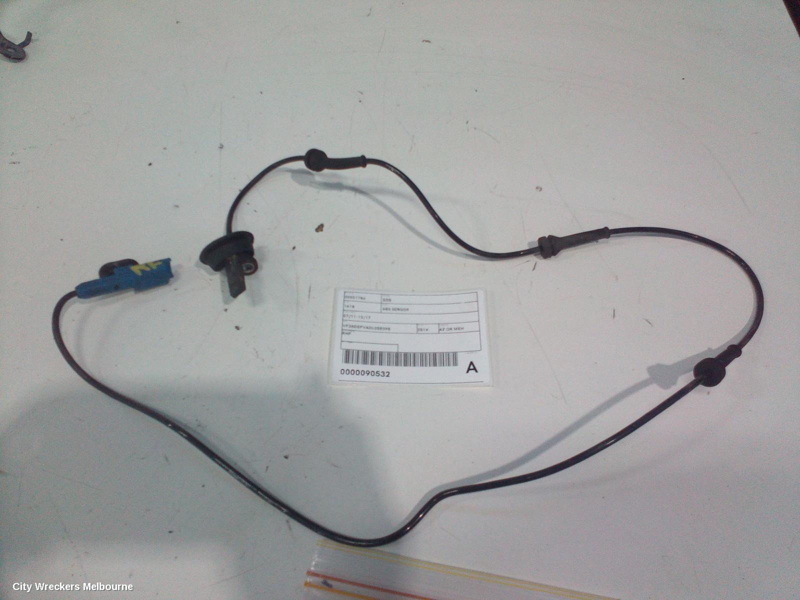PEUGEOT 508 ABS SENSOR, 07/2011 - 12/2017