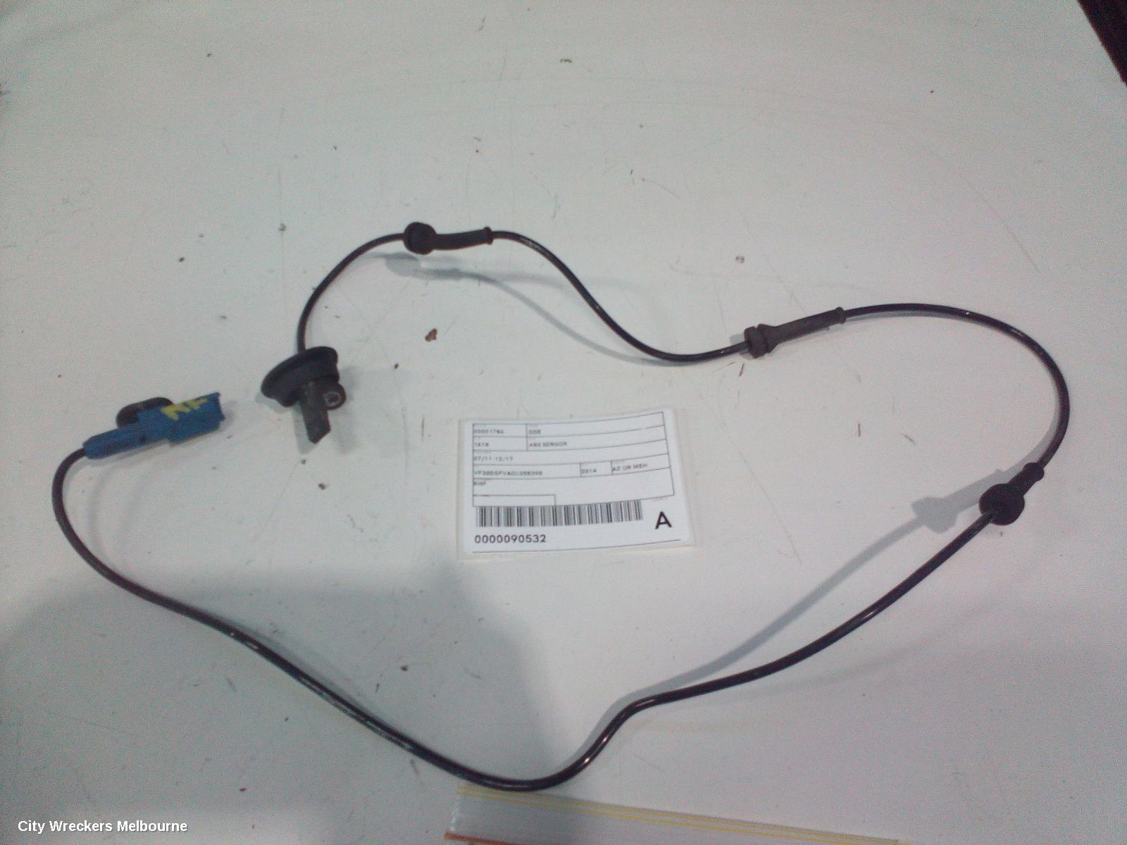 PEUGEOT 508 ABS SENSOR, 07/2011 - 12/2017