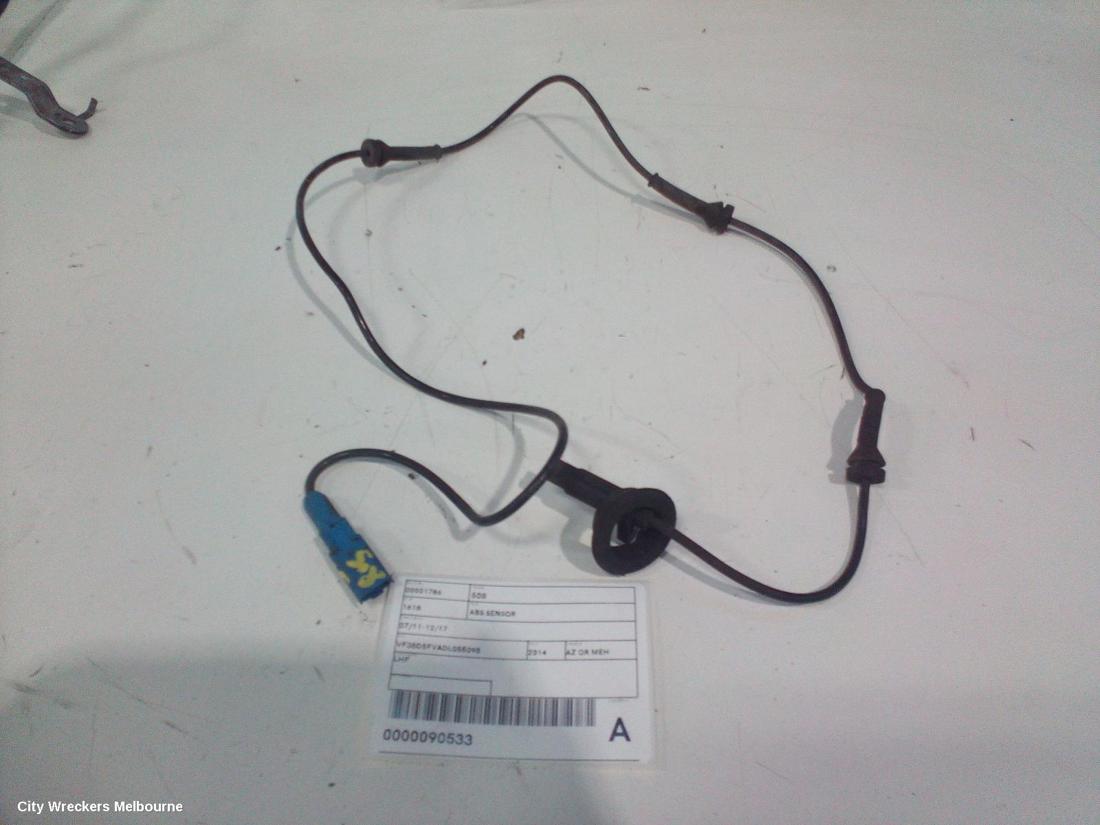 PEUGEOT 508 ABS SENSOR, 07/2011 - 12/2017
