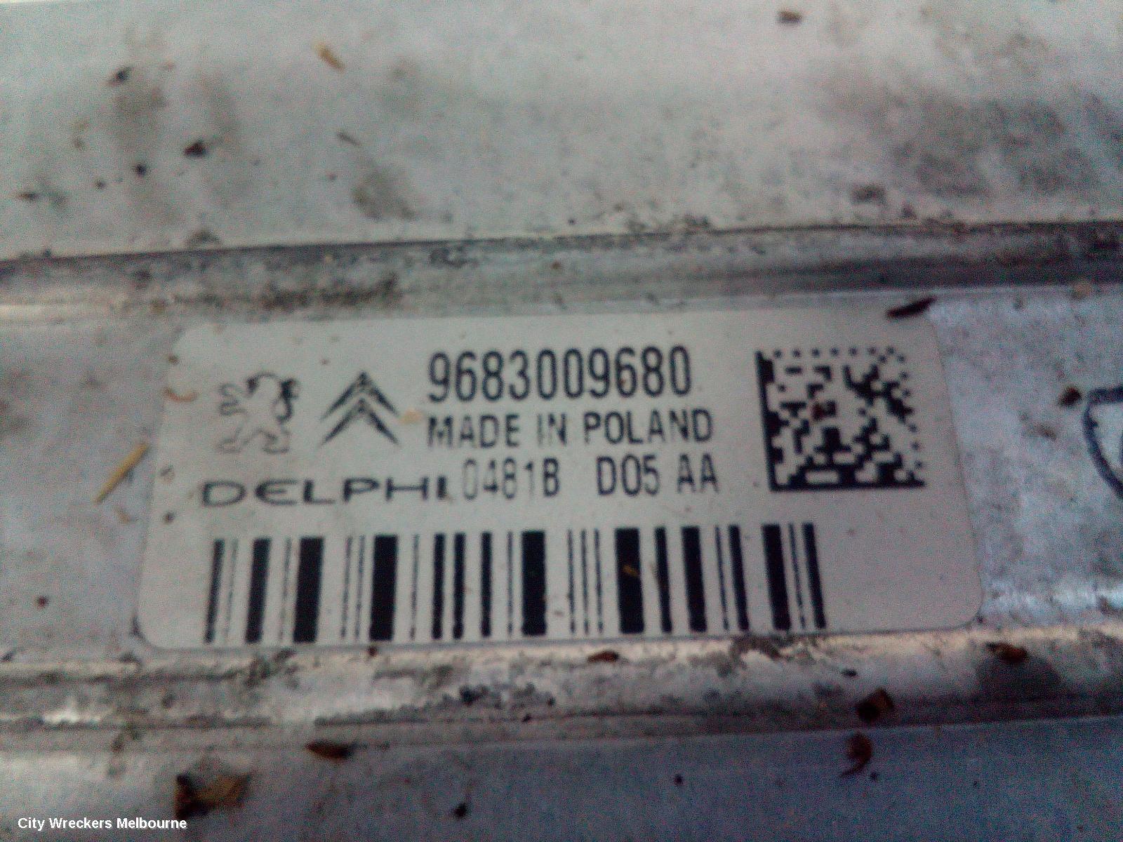 PEUGEOT 508 INTERCOOLER, DIESEL, 2.0, VIN VF38*AHW/RHH, 07/2011 - 12/2017