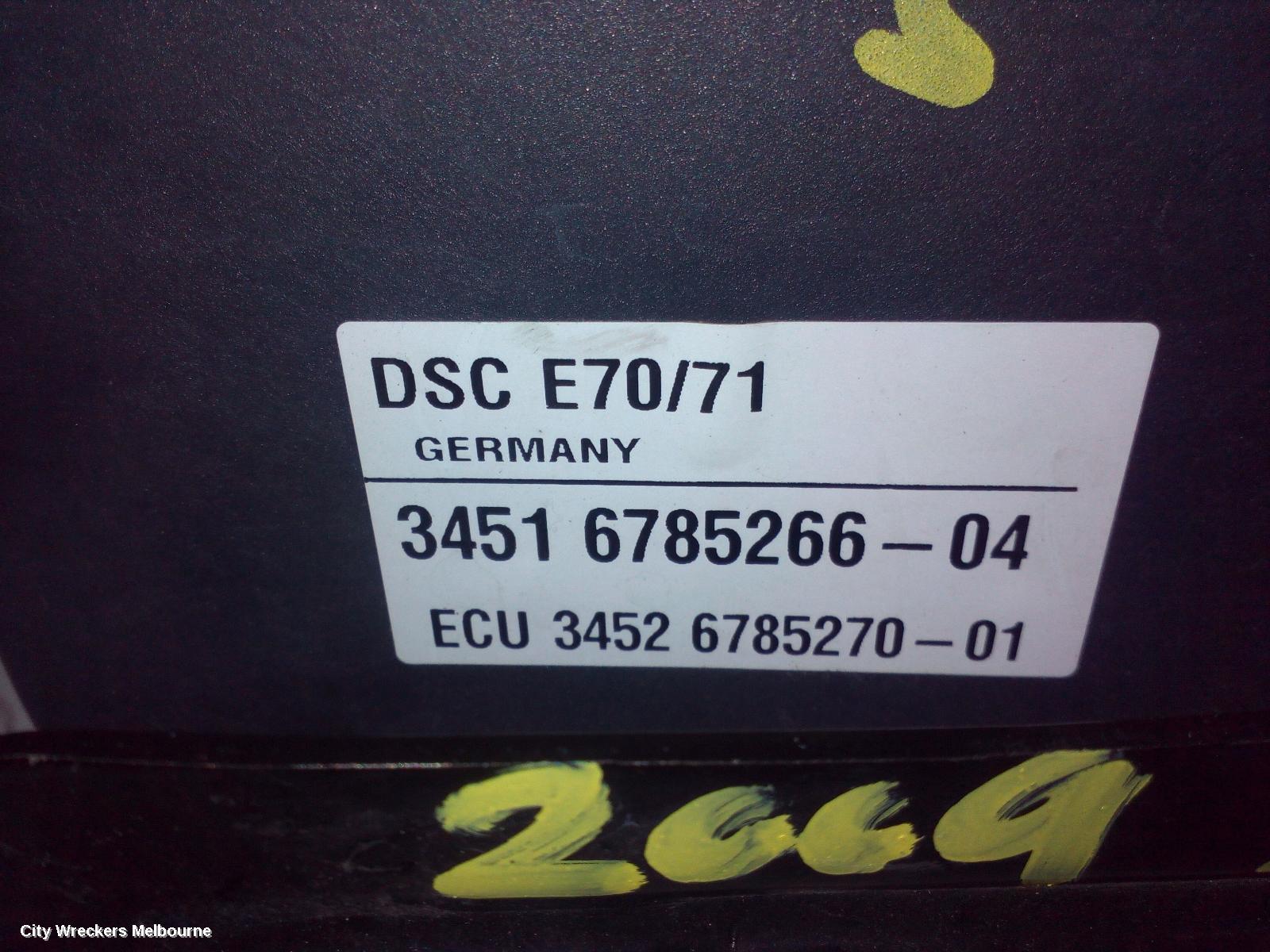 BMW X5 ABS PUMP/MODULATOR, E70, P/N 34516780125, 03/2007 - 08/2013