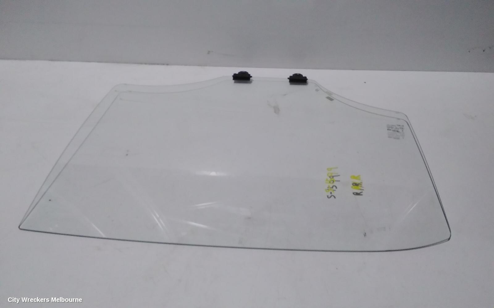 KIA RIO RIGHT REAR DOOR WINDOW, YB, 12/2016 - 06/2023