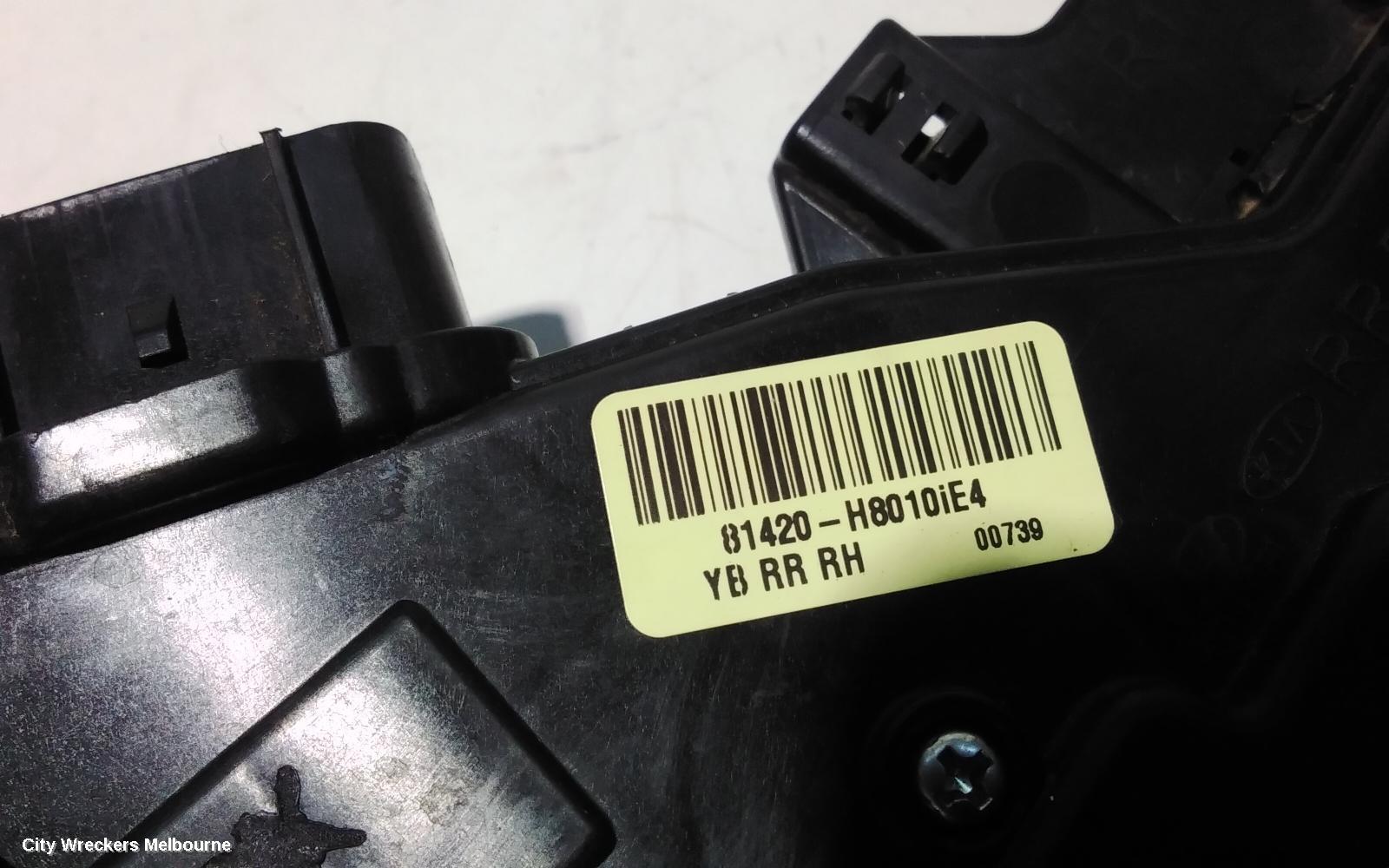 KIA RIO DOOR/BOOT/GATE LOCK, RIGHT REAR DOOR LOCK, YB, 12/2016 ONWARDS