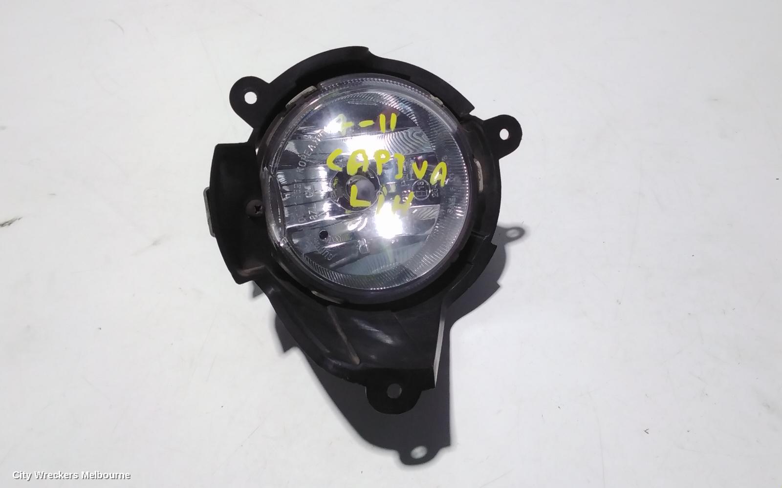 HOLDEN CAPTIVA LEFT INDICATOR/FOG/SIDE, BUMPER FOGLAMP, CX/LX/SX (4TH VIN = C), CG, 09/2006 - 02/2011