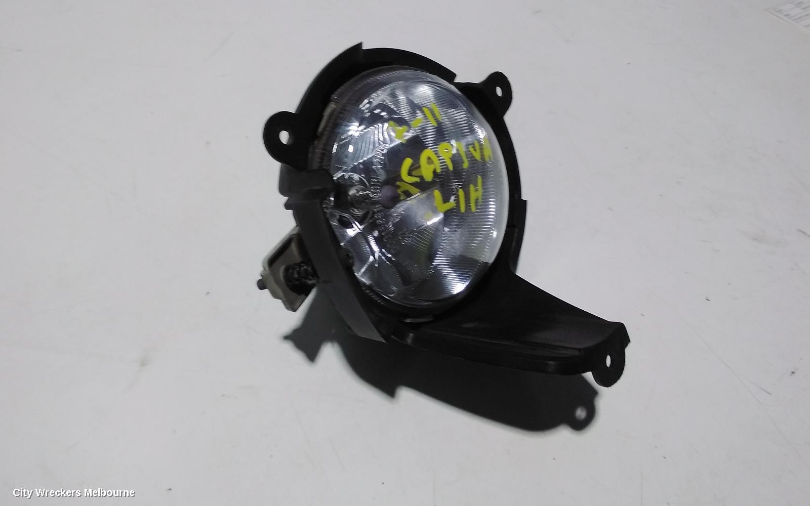 HOLDEN CAPTIVA LEFT INDICATOR/FOG/SIDE, BUMPER FOGLAMP, CX/LX/SX (4TH VIN = C), CG, 09/2006 - 02/2011