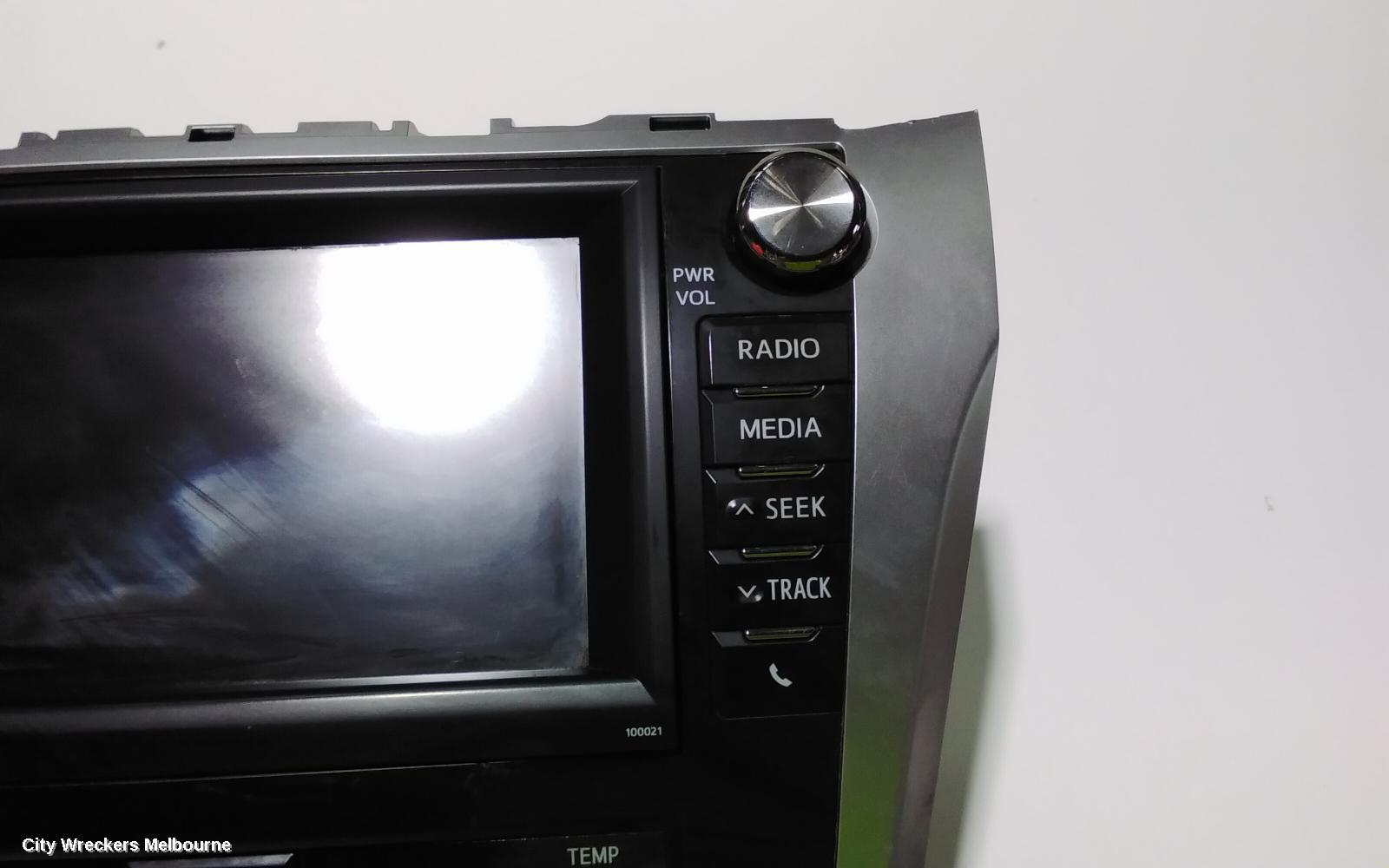 TOYOTA AURION RADIO/CD/DVD/SAT/TV, SAT NAV, GSV50R, 02/2012 - 08/2017