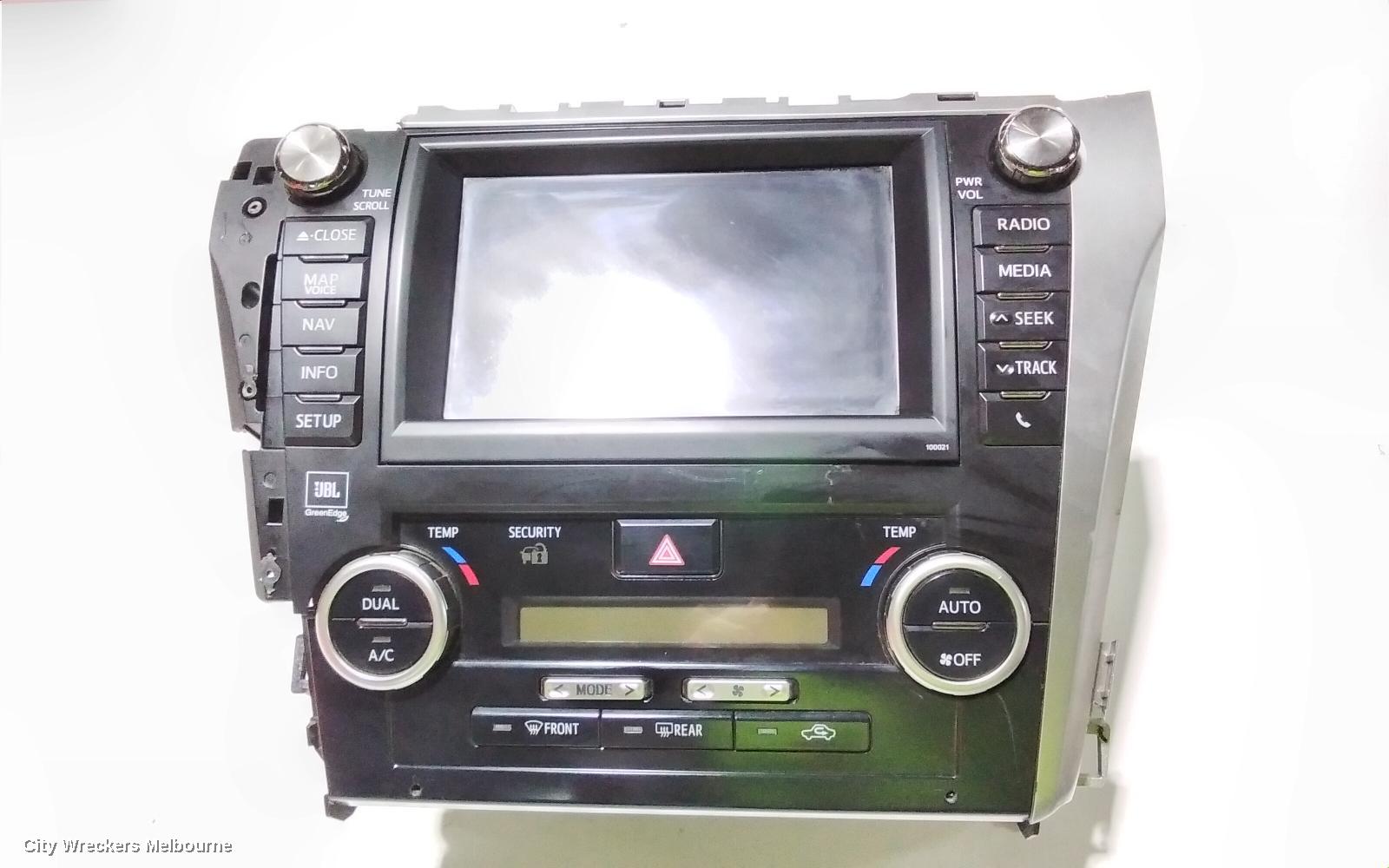 TOYOTA AURION RADIO/CD/DVD/SAT/TV, SAT NAV, GSV50R, 02/2012 - 08/2017
