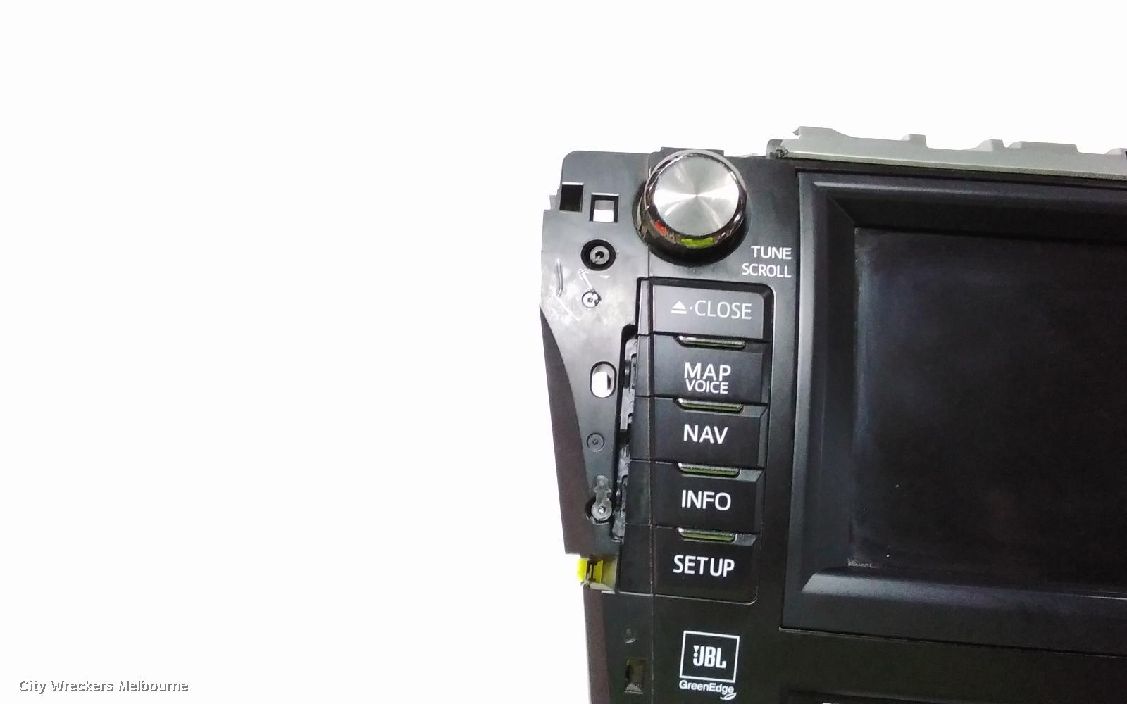 TOYOTA AURION RADIO/CD/DVD/SAT/TV, SAT NAV, GSV50R, 02/2012 - 08/2017