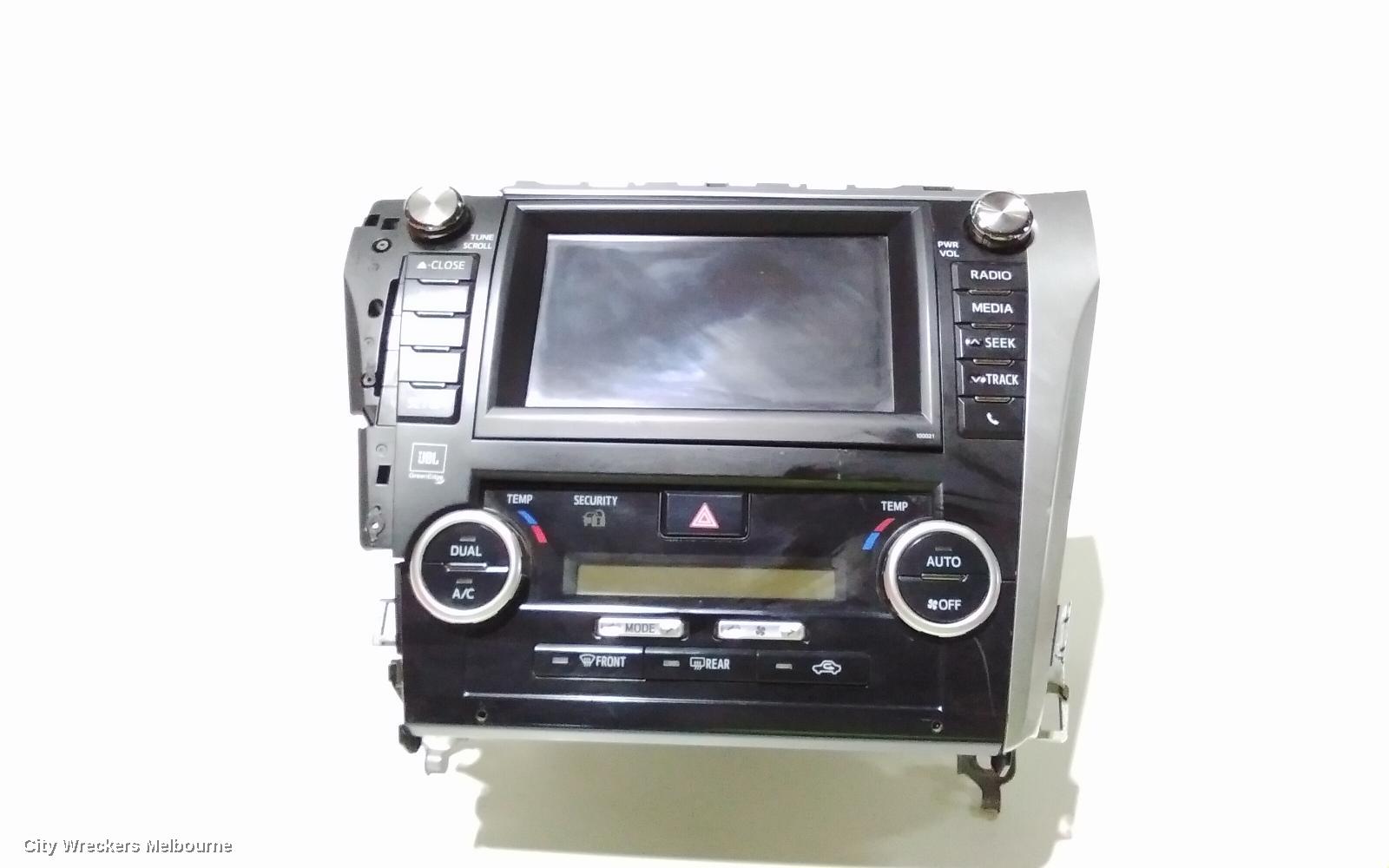 TOYOTA AURION RADIO/CD/DVD/SAT/TV, SAT NAV, GSV50R, 02/2012 - 08/2017
