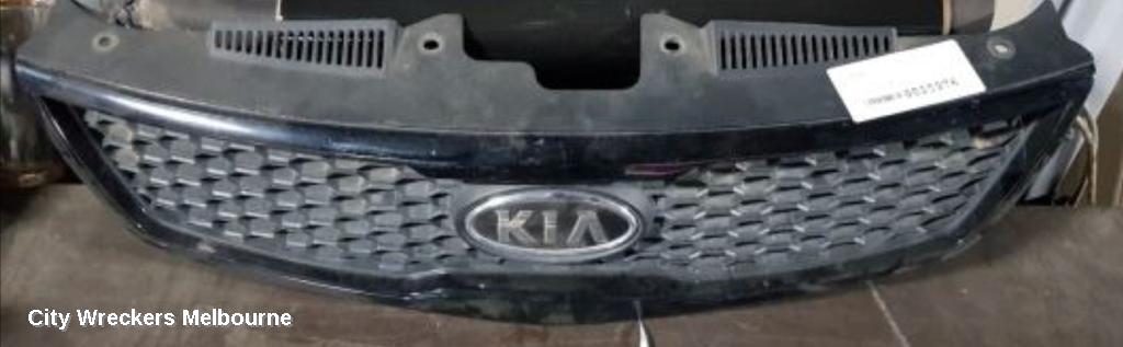 KIA CERATO GRILLE, RADIATOR GRILLE, TD, BLACK, COUPE/KOUP, 07/2009 - 03/2013