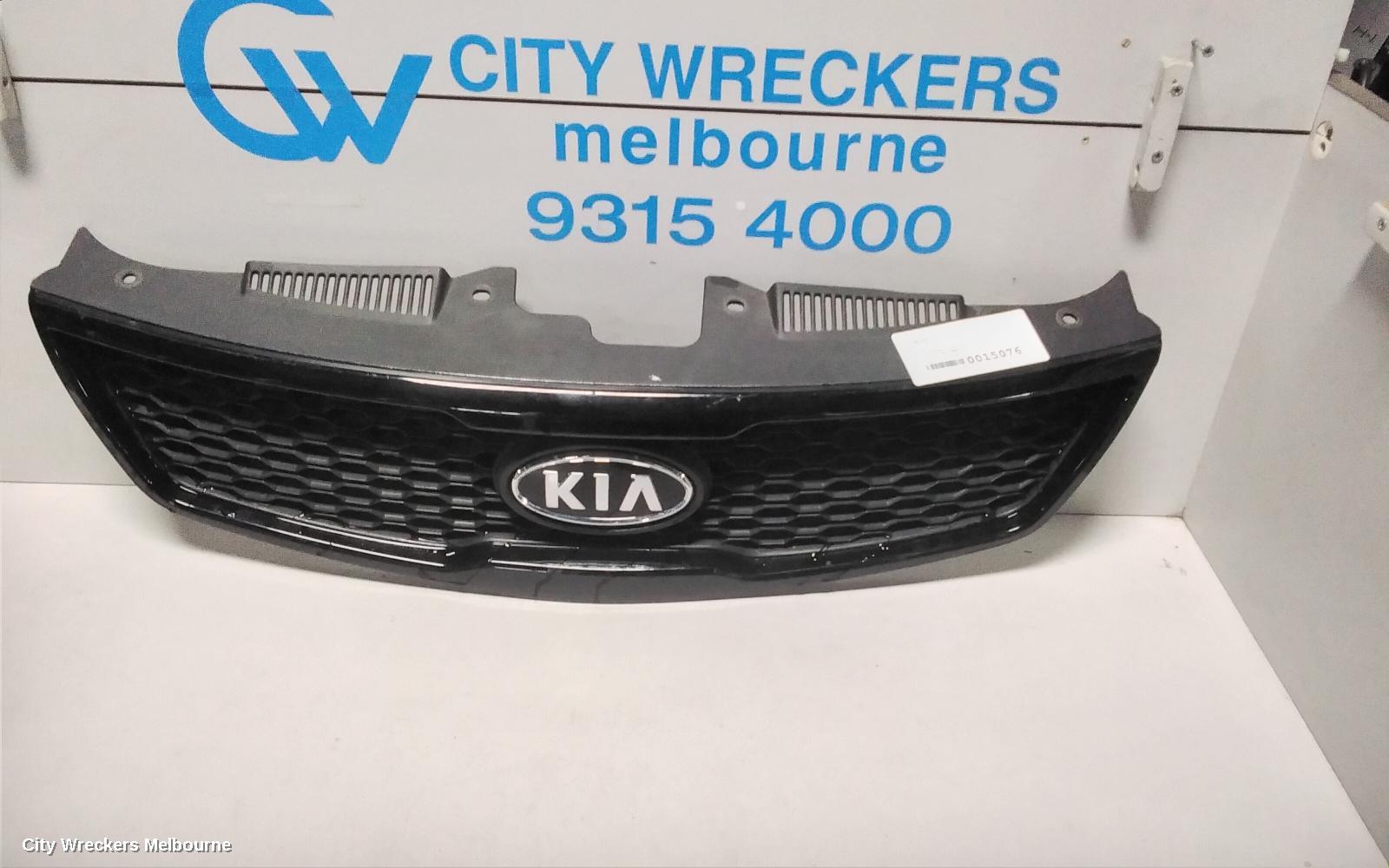 KIA CERATO GRILLE, RADIATOR GRILLE, TD, BLACK, COUPE/KOUP, 07/2009 - 03/2013