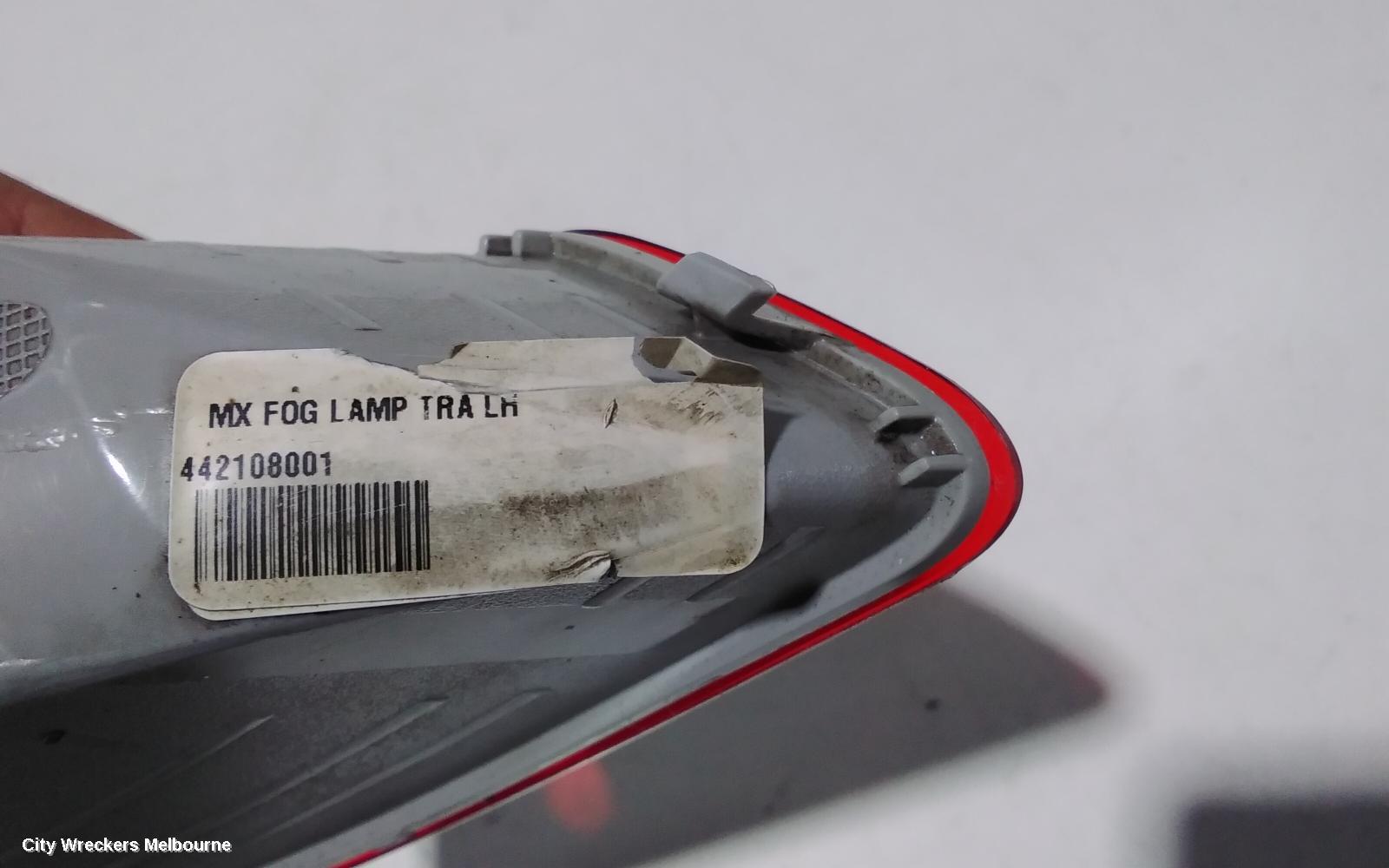 DODGE JOURNEY LEFT TAILLIGHT, BUMPER REFLECTOR, JC, 07/2011 - 12/2016