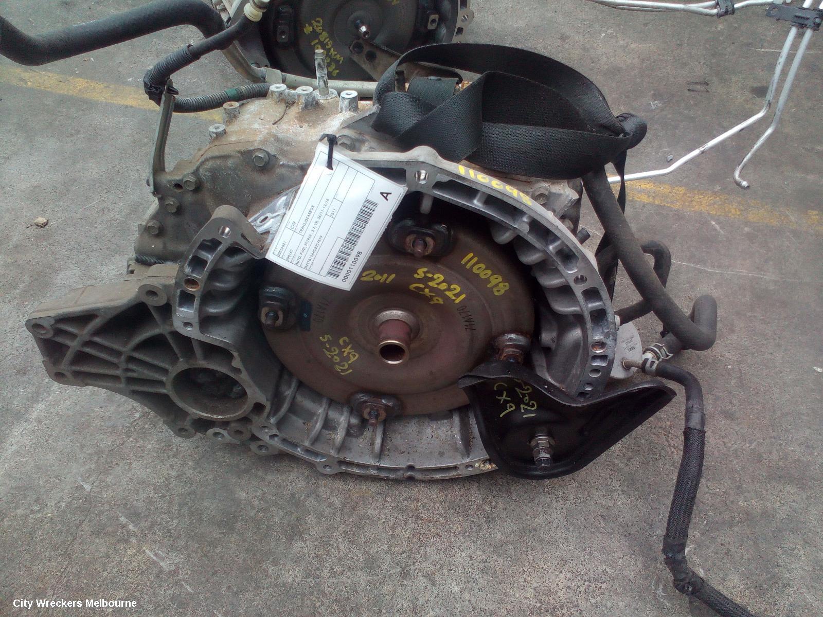 MAZDA CX9 TRANS/GEARBOX, AUTO, FWD, PETROL, 3.7, TB, 06/2011 - 12/2015