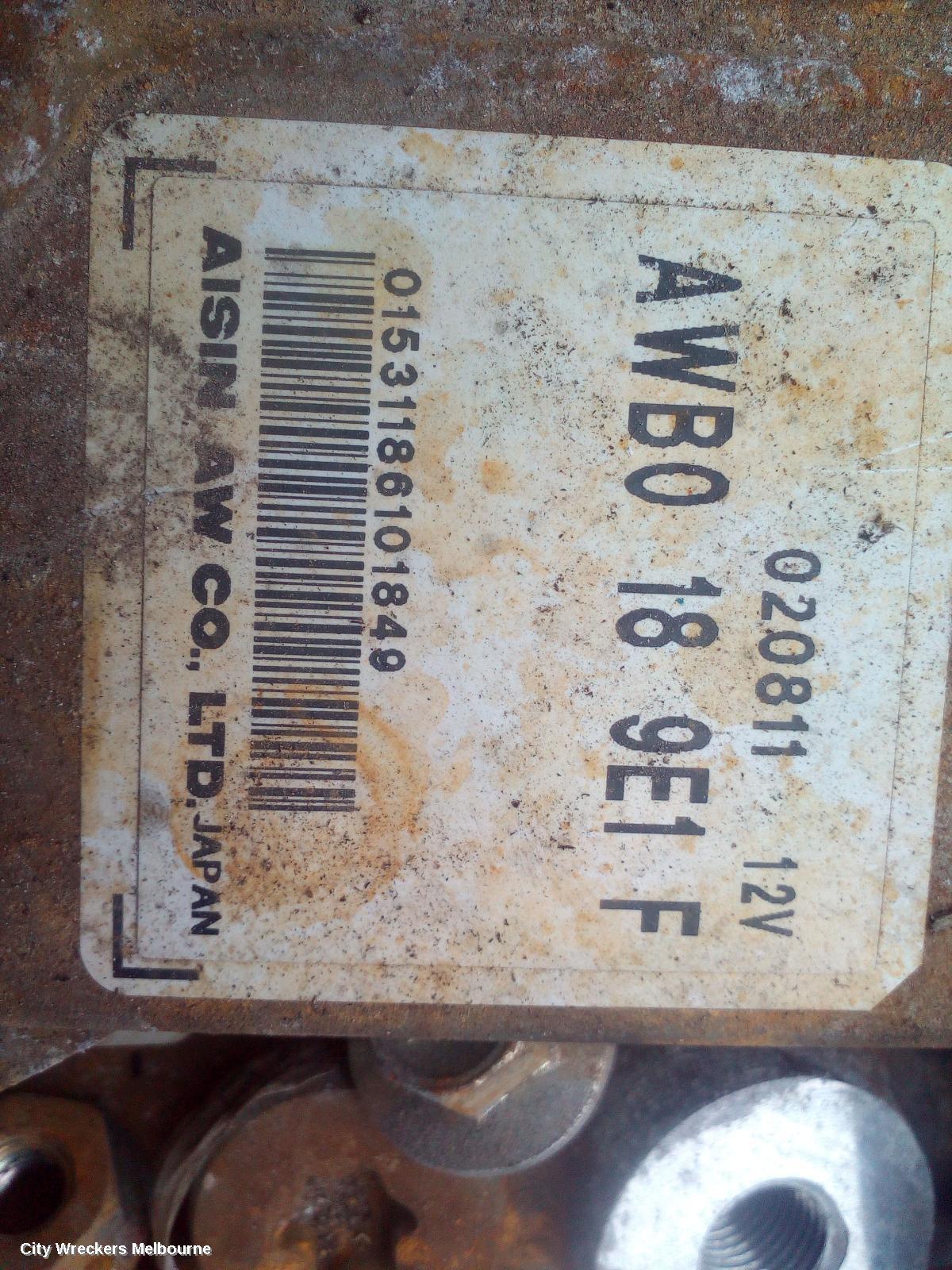 MAZDA CX9 TRANS/GEARBOX, AUTO, FWD, PETROL, 3.7, TB, 06/2011 - 12/2015