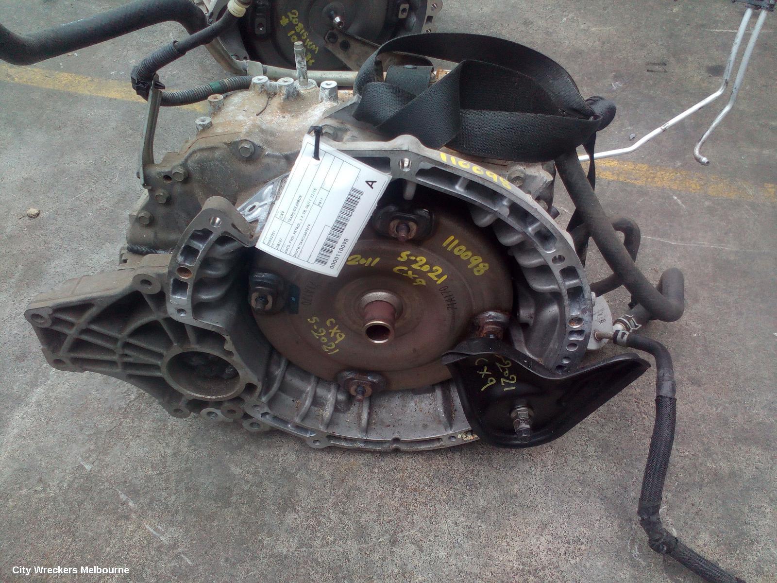 MAZDA CX9 TRANS/GEARBOX, AUTO, FWD, PETROL, 3.7, TB, 06/2011 - 12/2015
