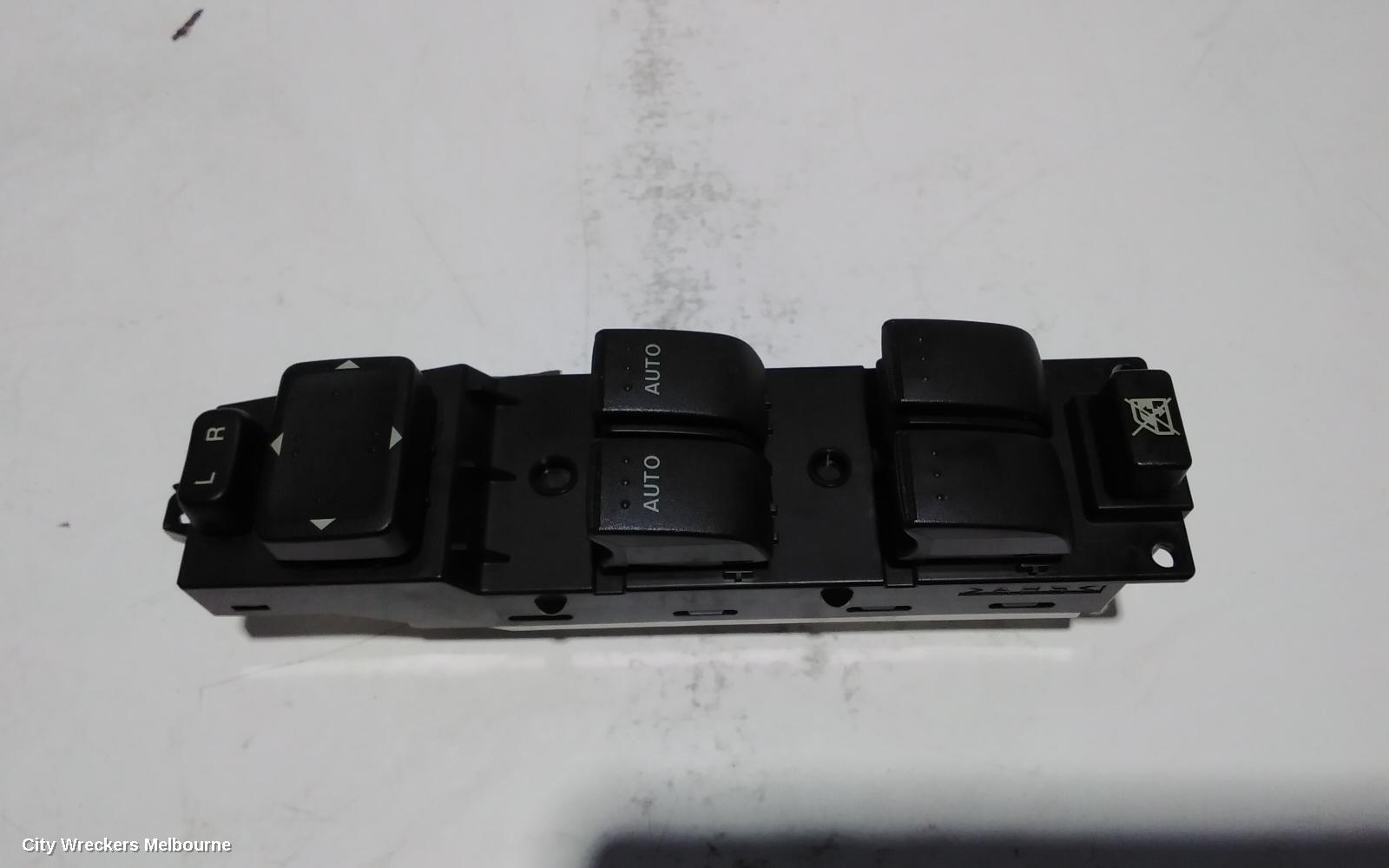 MAZDA CX9 PWR DR WIND SWITCH, RH FRONT (MASTER SWITCH), TB, P/N TD8466350, (8 PIN MIRROR SWITCH PLUG), 12/2007 - 12/2015