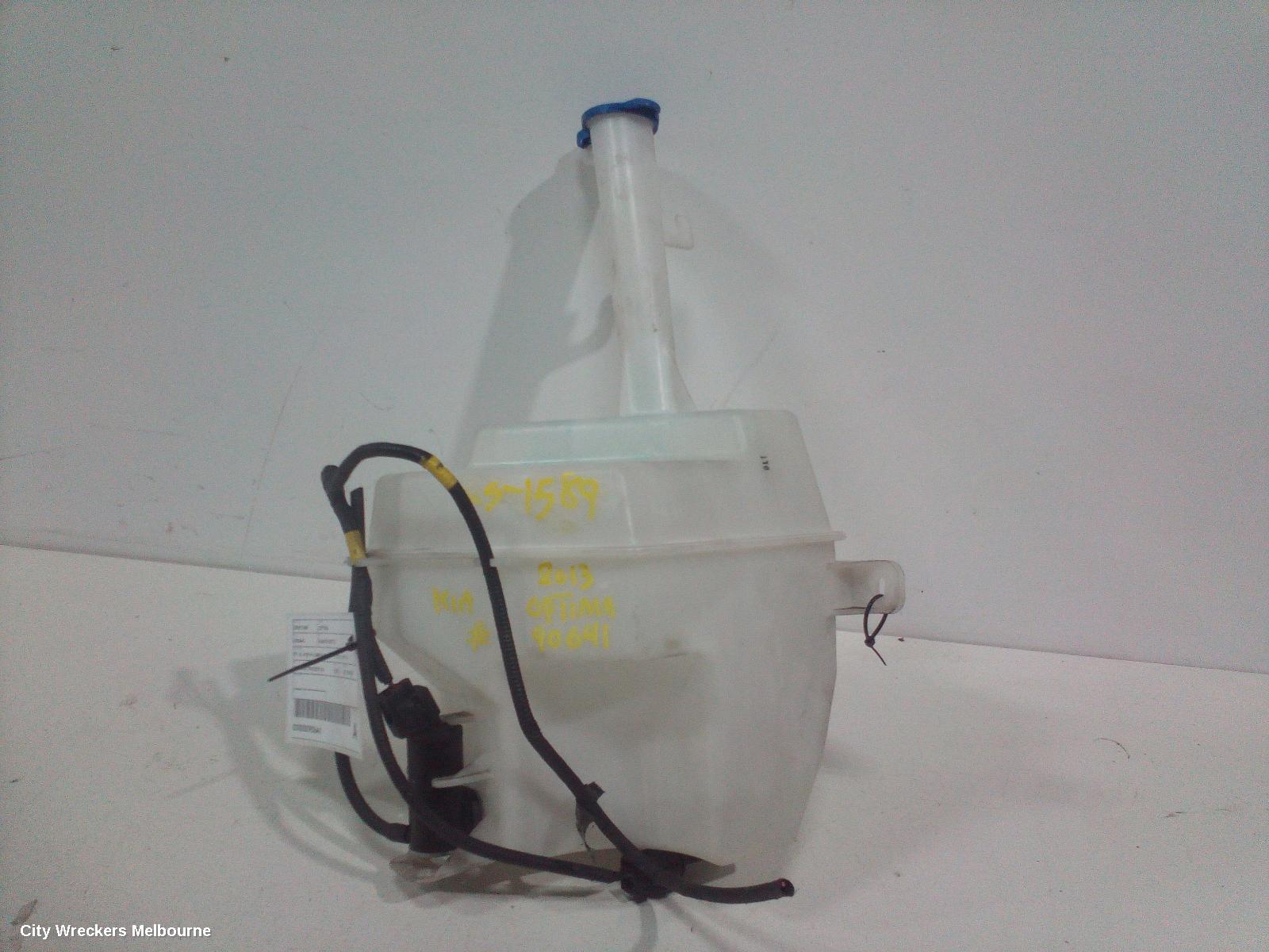 KIA OPTIMA WASHER BOTTLE, TF, SI, NON H/LAMP WASHER TYPE, 01/2011 - 09/2013