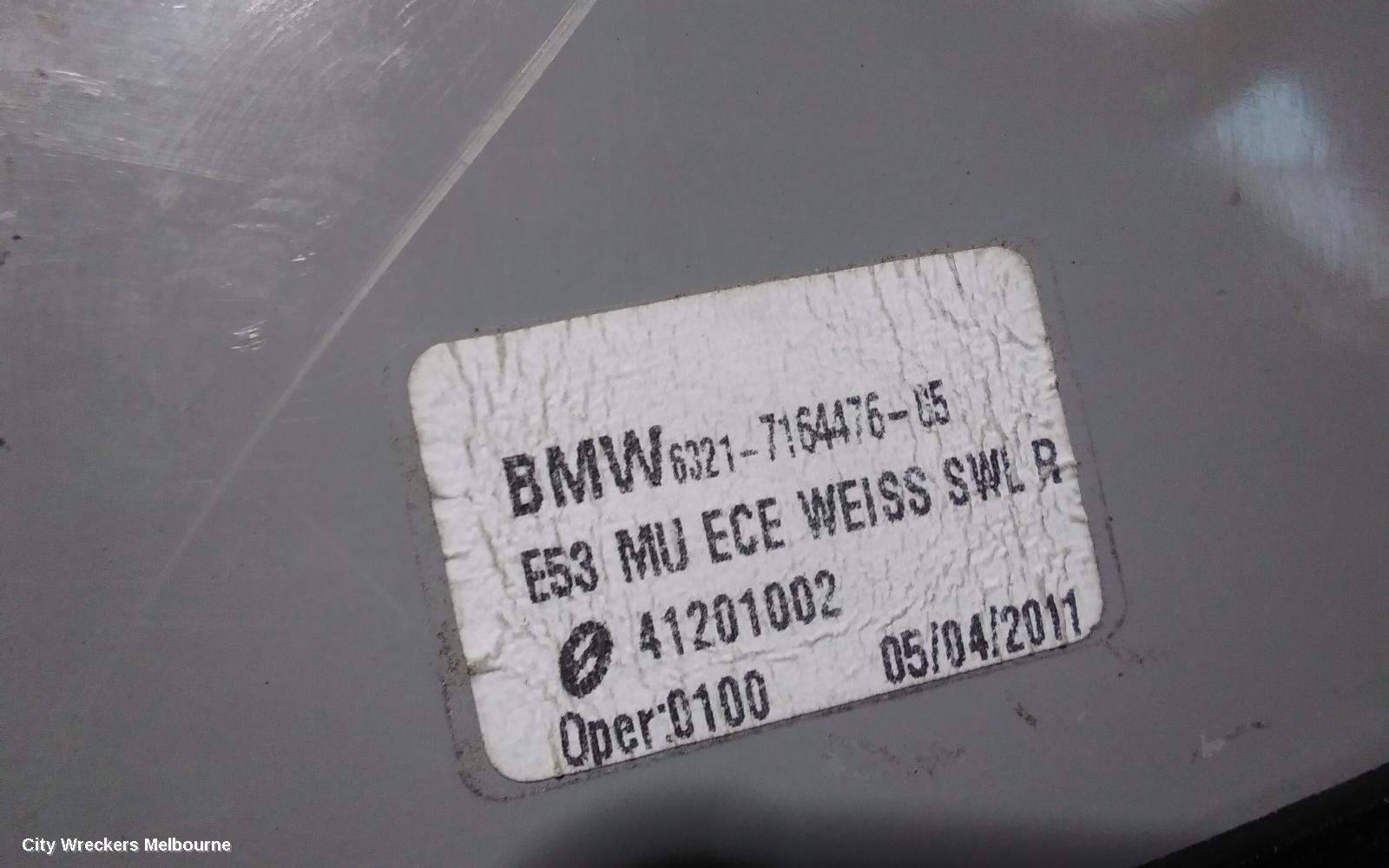 BMW X5 RIGHT TAILLIGHT, CLEAR FLASHER, E53, 10/2003 - 08/2006