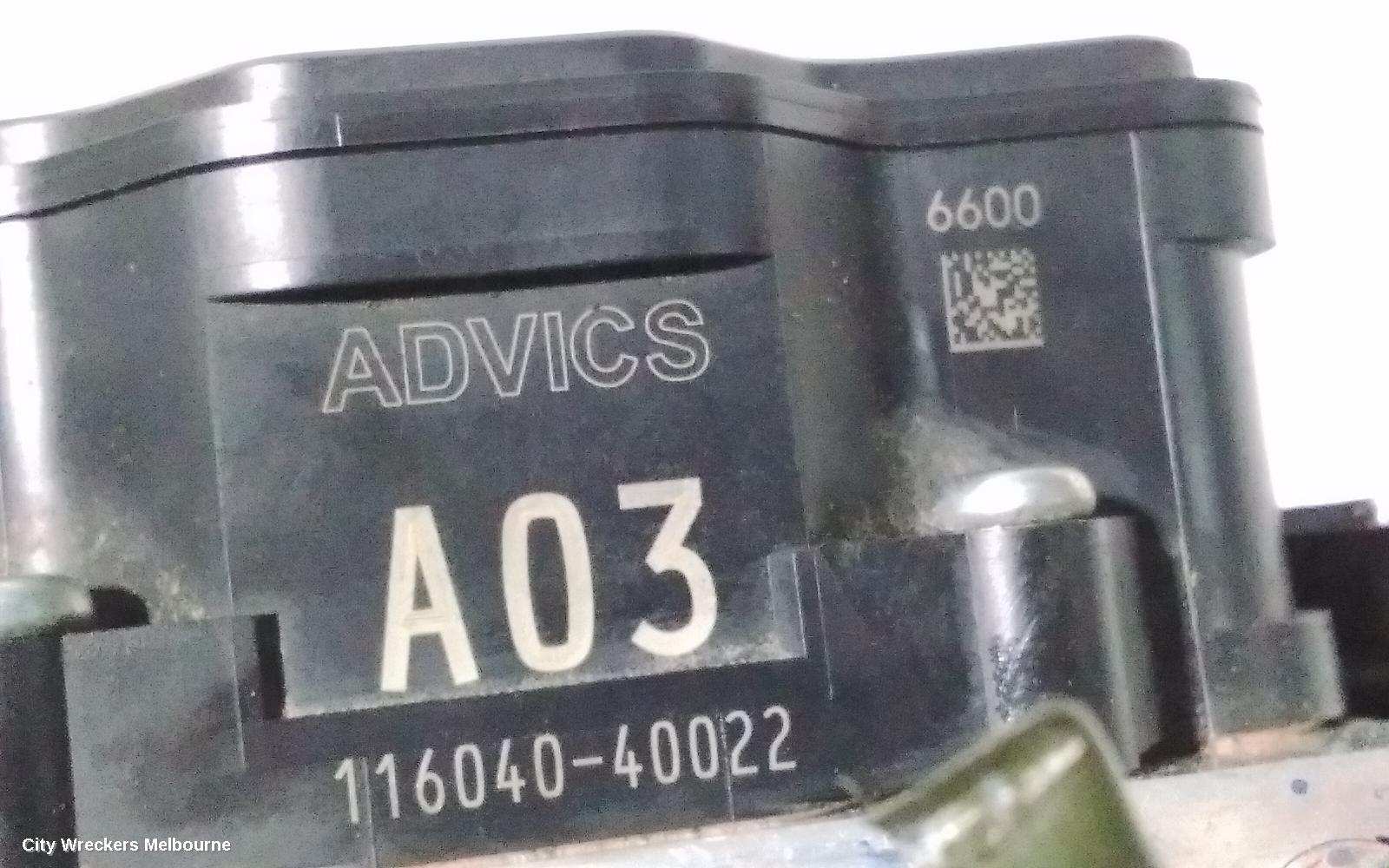 MITSUBISHI TRITON ABS PUMP/MODULATOR, MQ, P/N 4670A975, 04/2015 - 10/2018