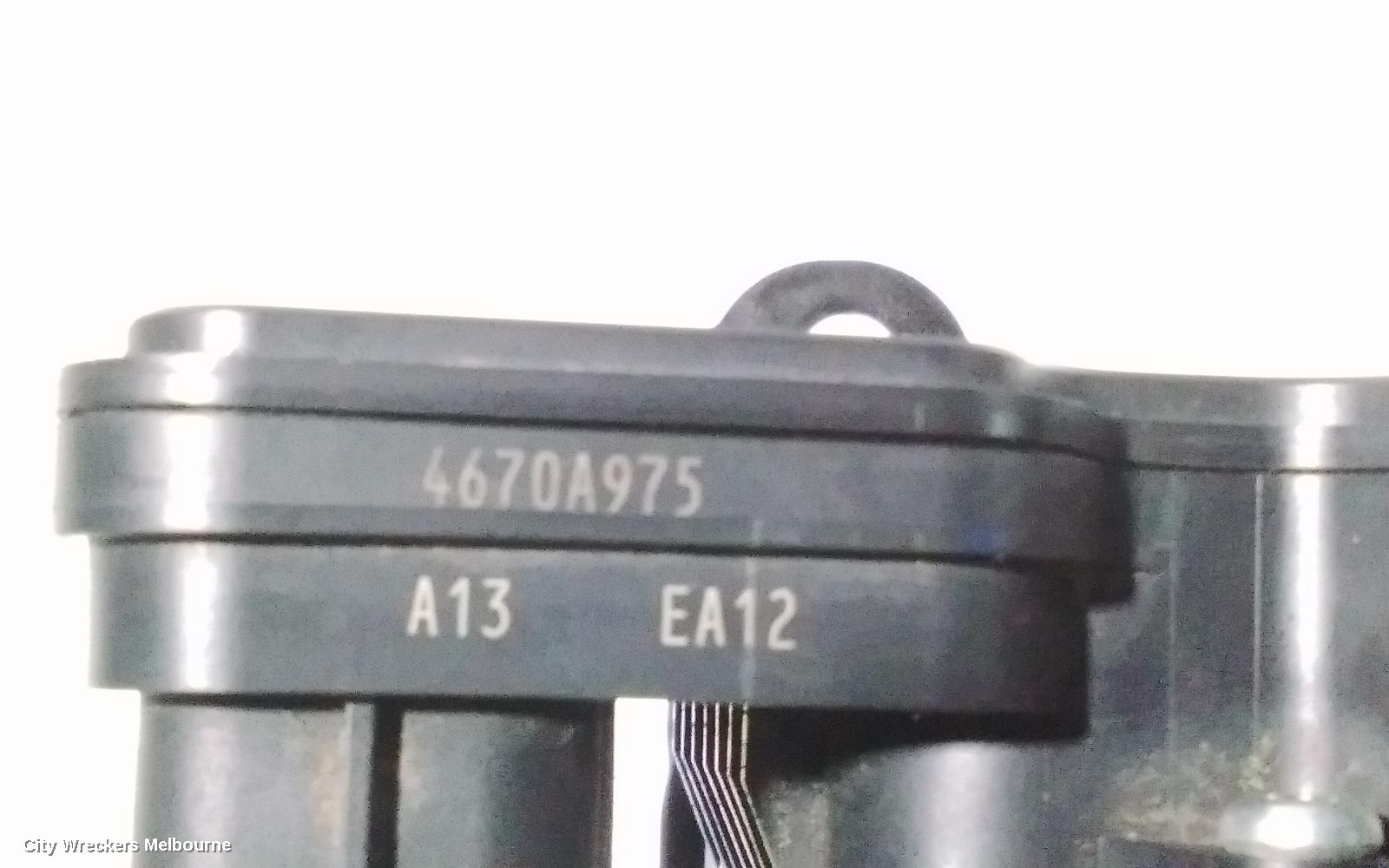 MITSUBISHI TRITON ABS PUMP/MODULATOR, MQ, P/N 4670A975, 04/2015 - 10/2018