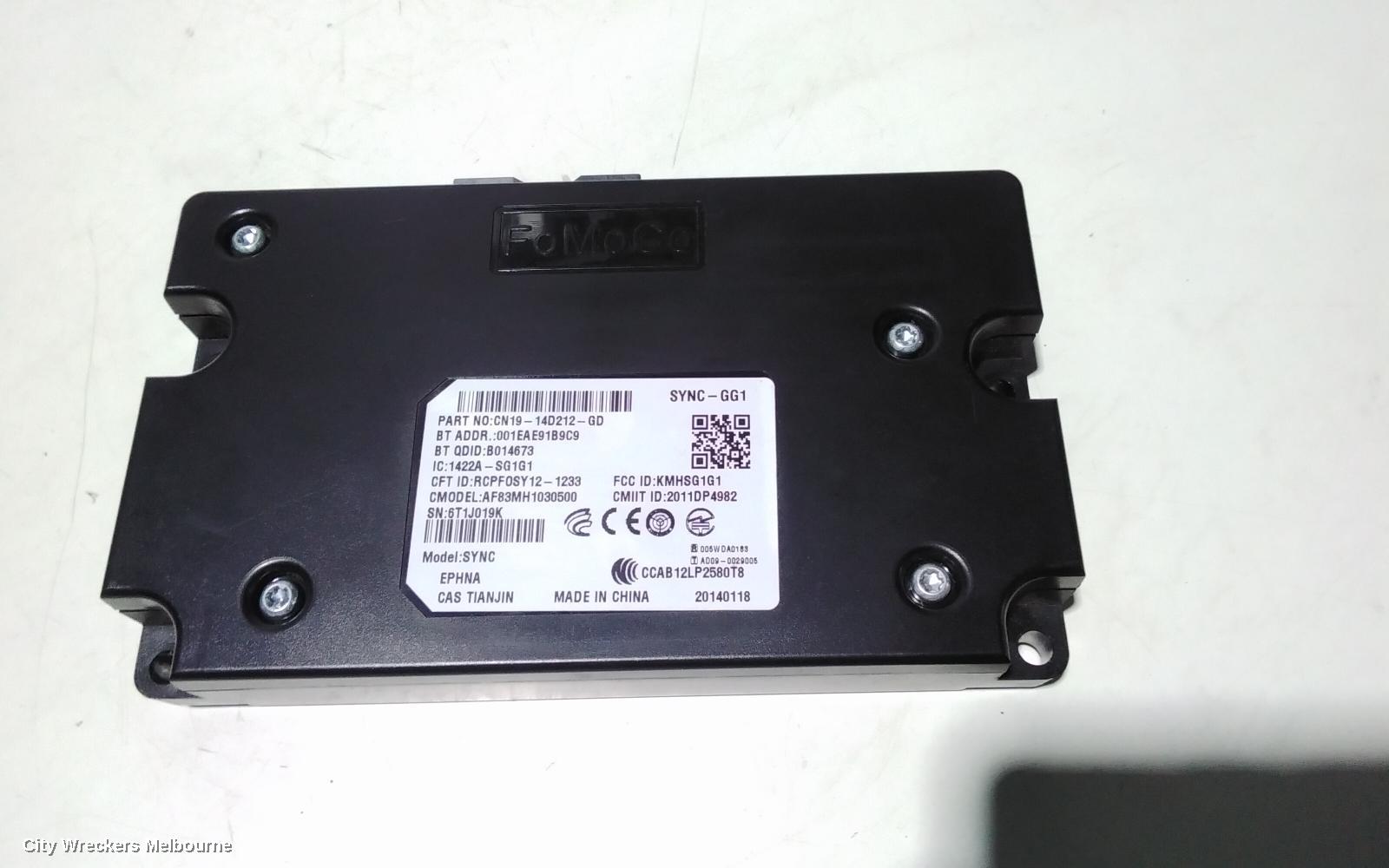 FORD FOCUS RADIO/CD/DVD/SAT/TV, BLUETOOTH MODULE***USE ECU PART TYPE***
