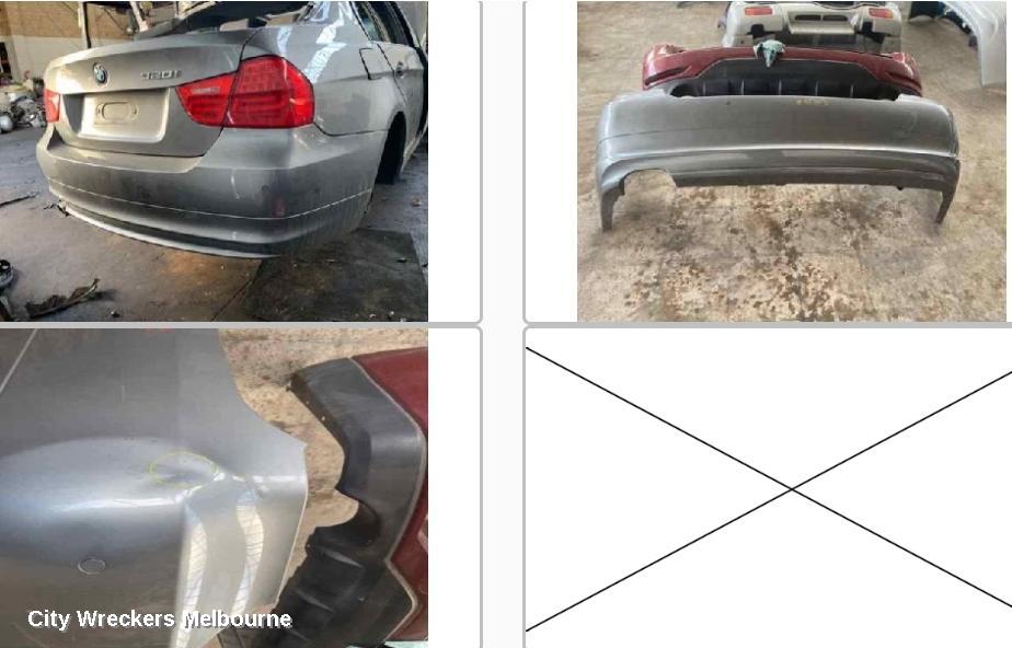 BMW 3 SERIES REAR BUMPER, E90, SEDAN, W/ PARK SENSOR TYPE, 10/2008 - 04/2012