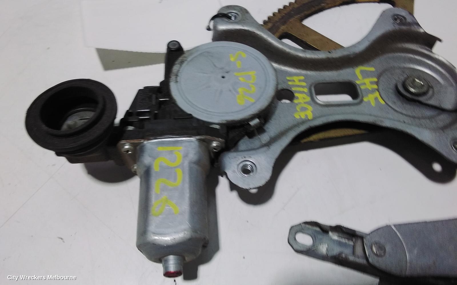 TOYOTA HIACE LEFT FRONT WINDOW REG/MOTOR, DOOR REG AND MOTOR ASSY, TRH/KDH, 03/2005 - 04/2019