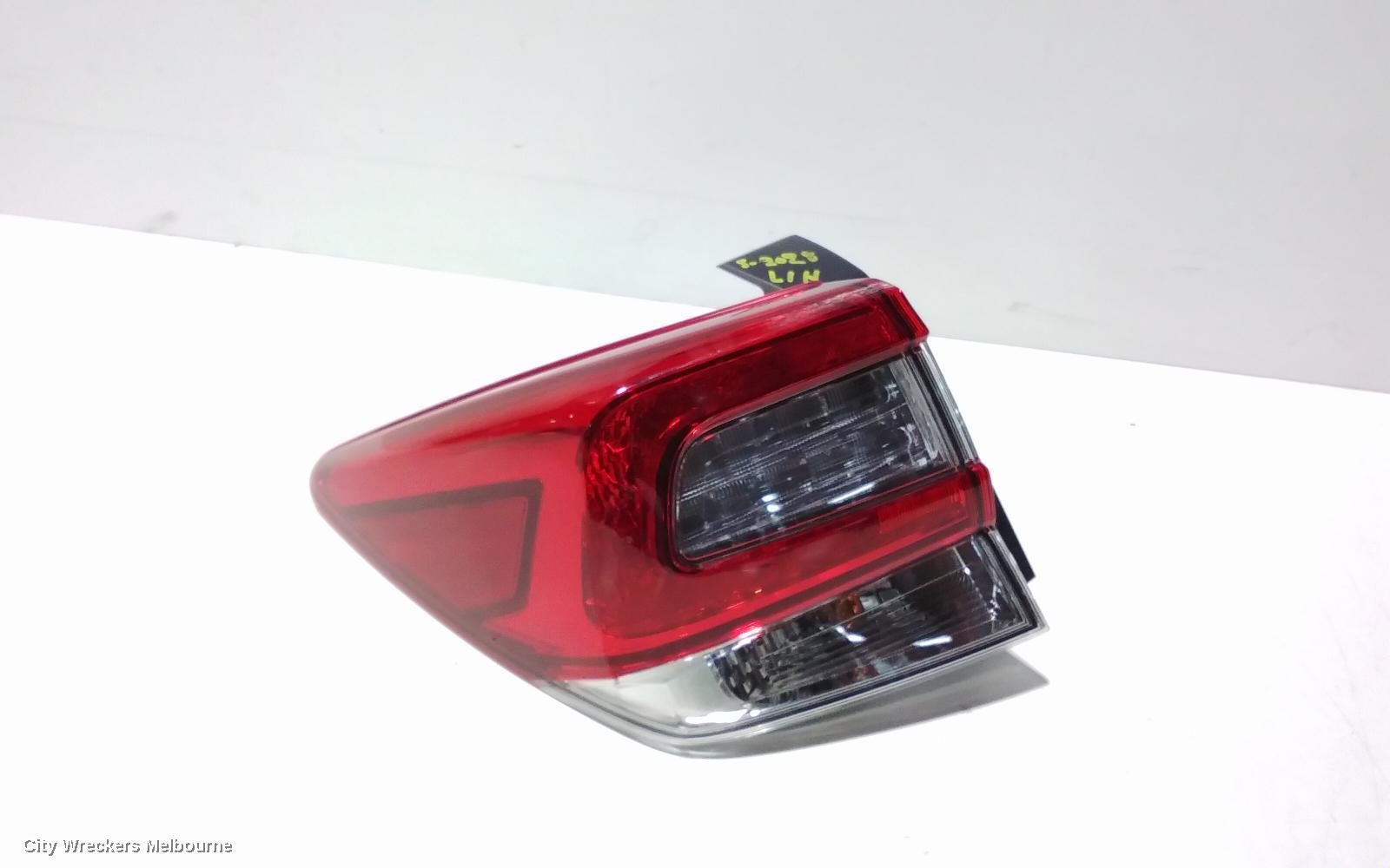 SUBARU XV LEFT TAILLIGHT, W/ BLACK INSERT TYPE, G5X, 05/2020 ONWARDS