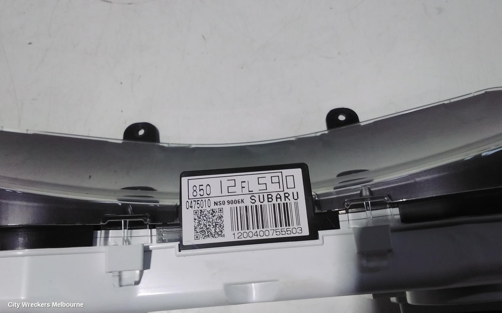SUBARU XV INSTRUMENT CLUSTER, G5X, INSTRUMENT CLUSTER, 03/2017 - 06/2023