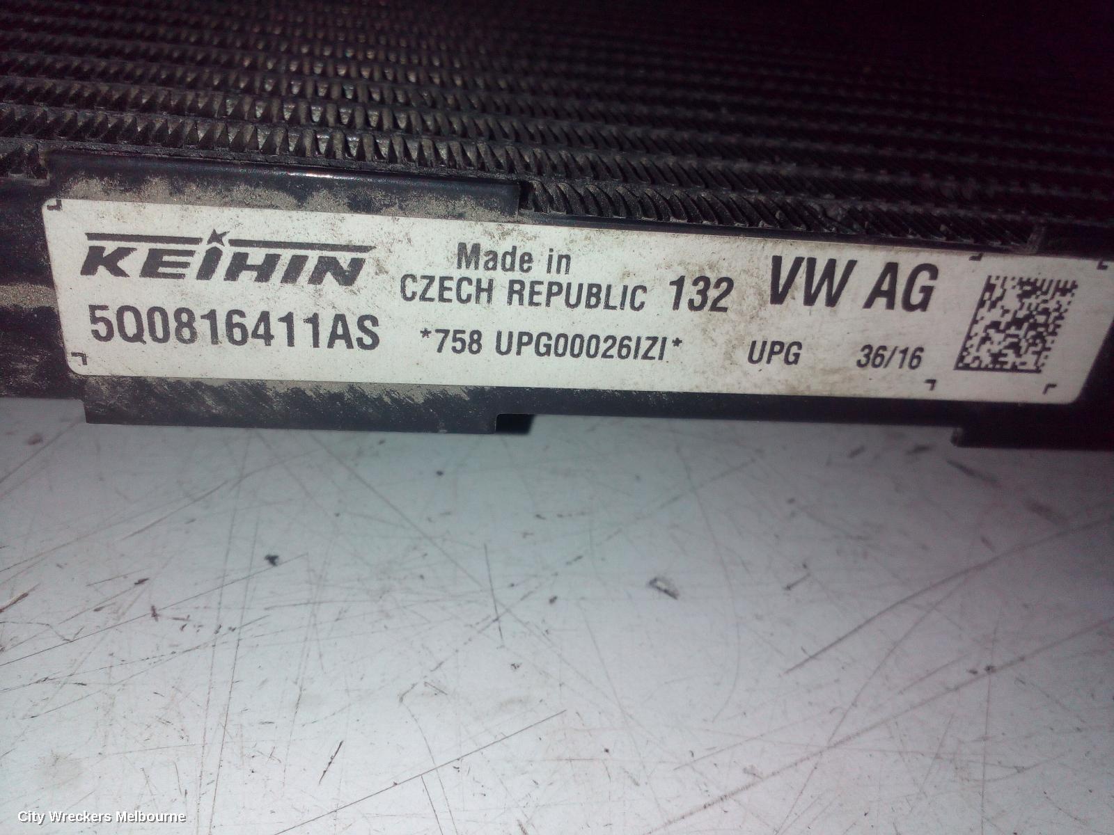 AUDI A3 A/C CONDENSER, 8V, A3, KEIHIN BRAND, 05/2013 - 10/2020