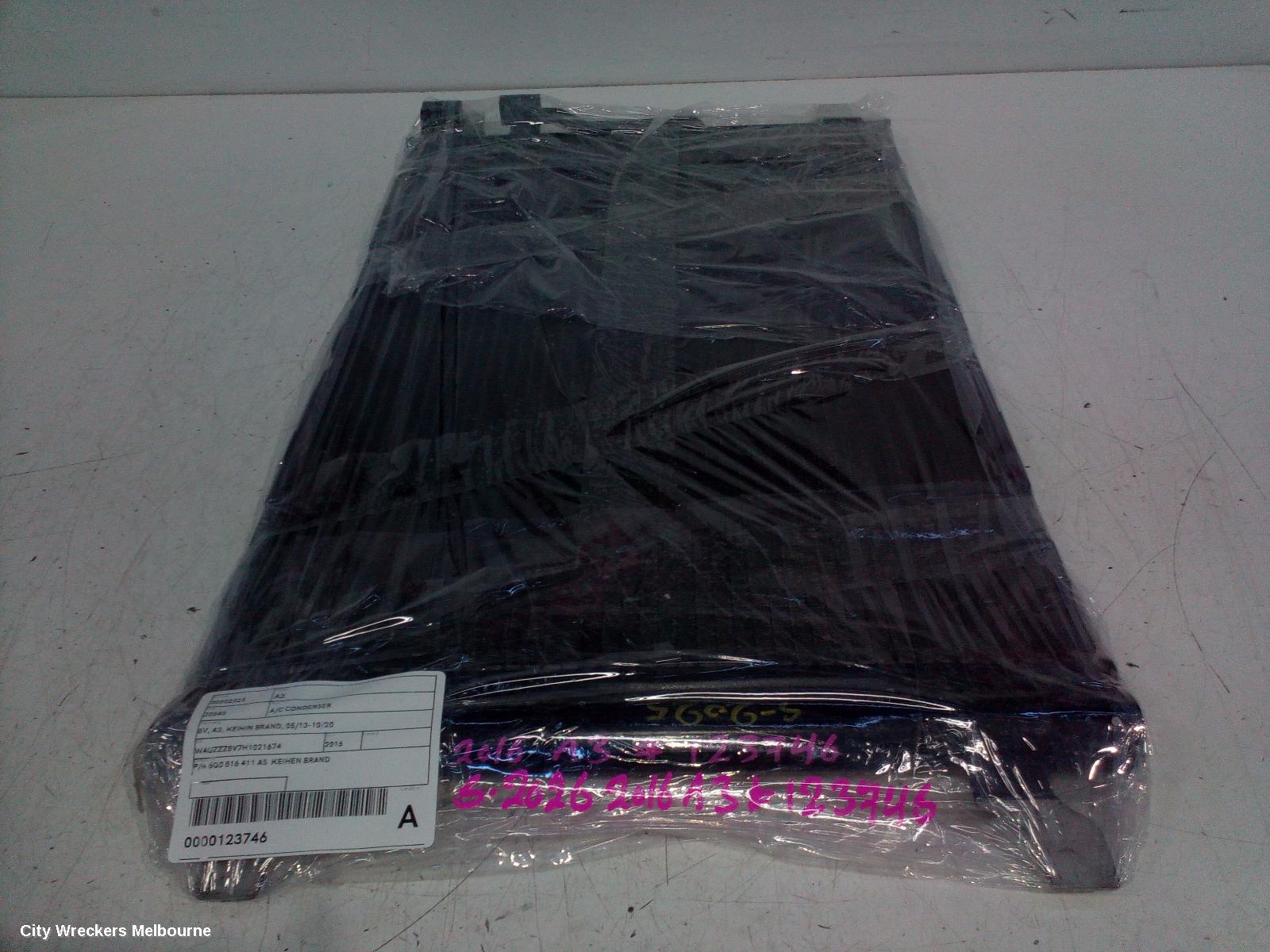 AUDI A3 A/C CONDENSER, 8V, A3, KEIHIN BRAND, 05/2013 - 10/2020