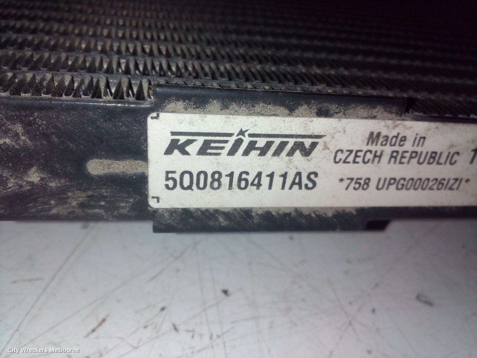 AUDI A3 A/C CONDENSER, 8V, A3, KEIHIN BRAND, 05/2013 - 10/2020
